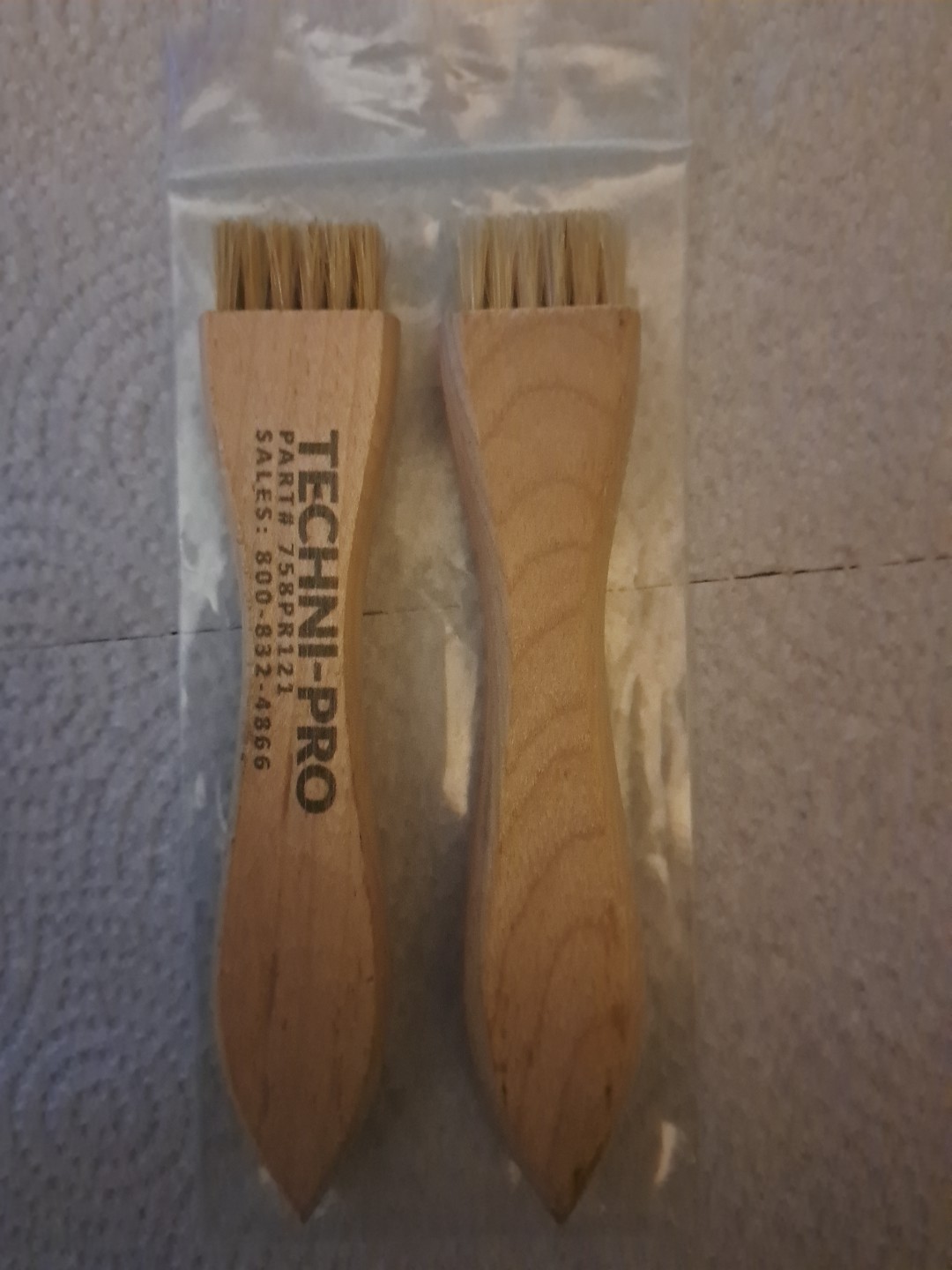  Set Of Two Techni-Pro 758PR121 Utility Brushes For Electronics.