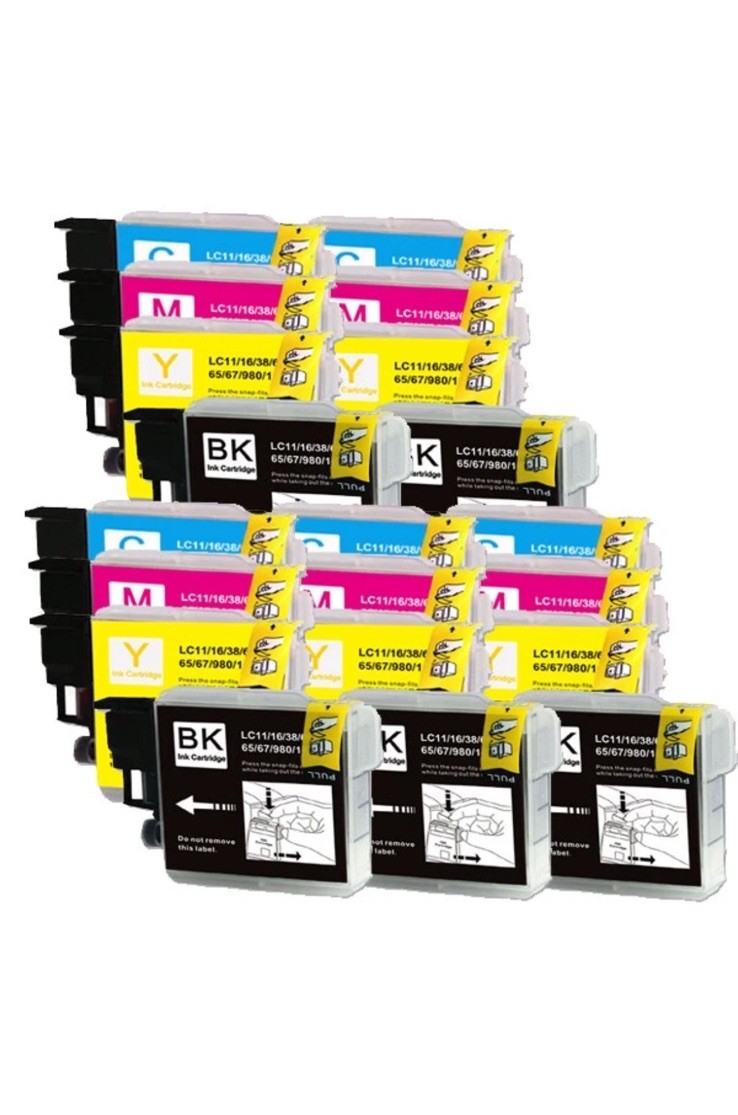 24 Pk Printer Ink Cartridges Fits Brother LC61 MFC-490CW MFC-495CW MFC-J410W
