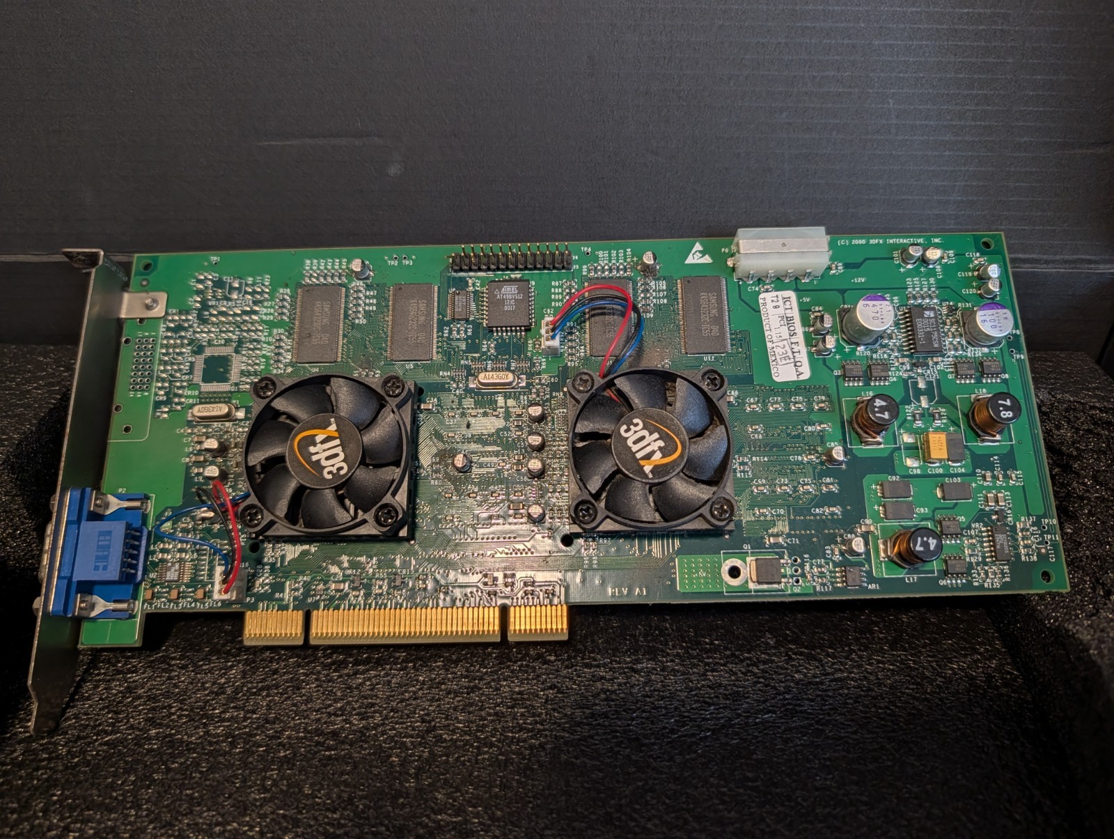 3dfx Voodoo5 5500 AGP 64MB Vintage Graphics Card Dual VSA-100 TESTED WORKING W/B