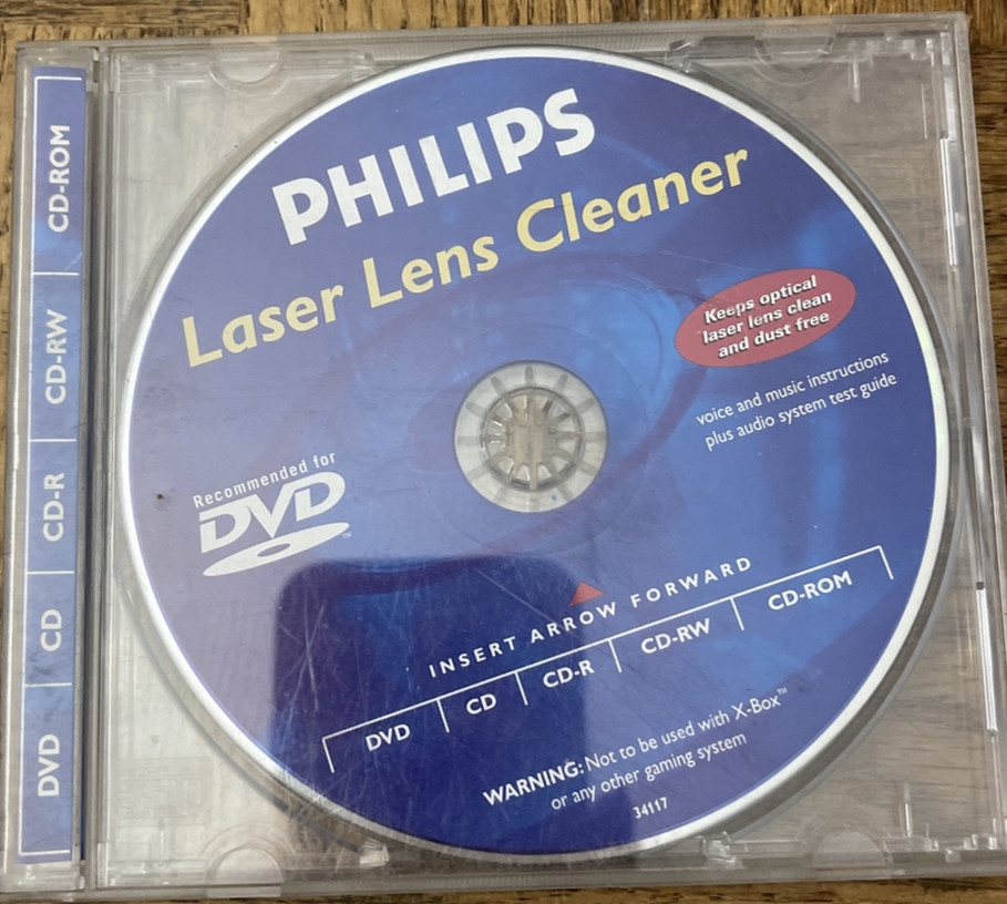 Philips Laser Lens Cleaner PC CD Rom Software