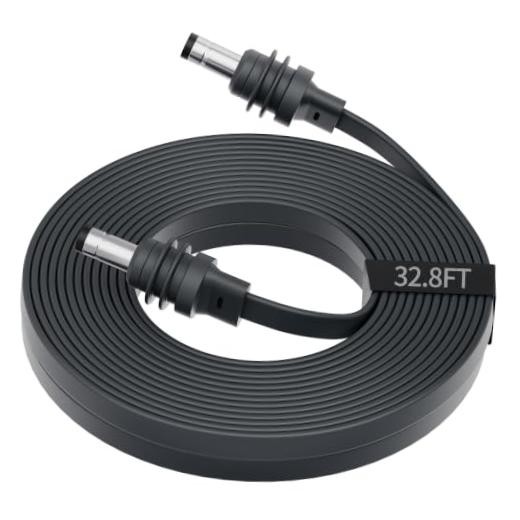Flat Starlink Mini Power Cable - DC to DC 32.8FT - Replacement DC Power Cable
