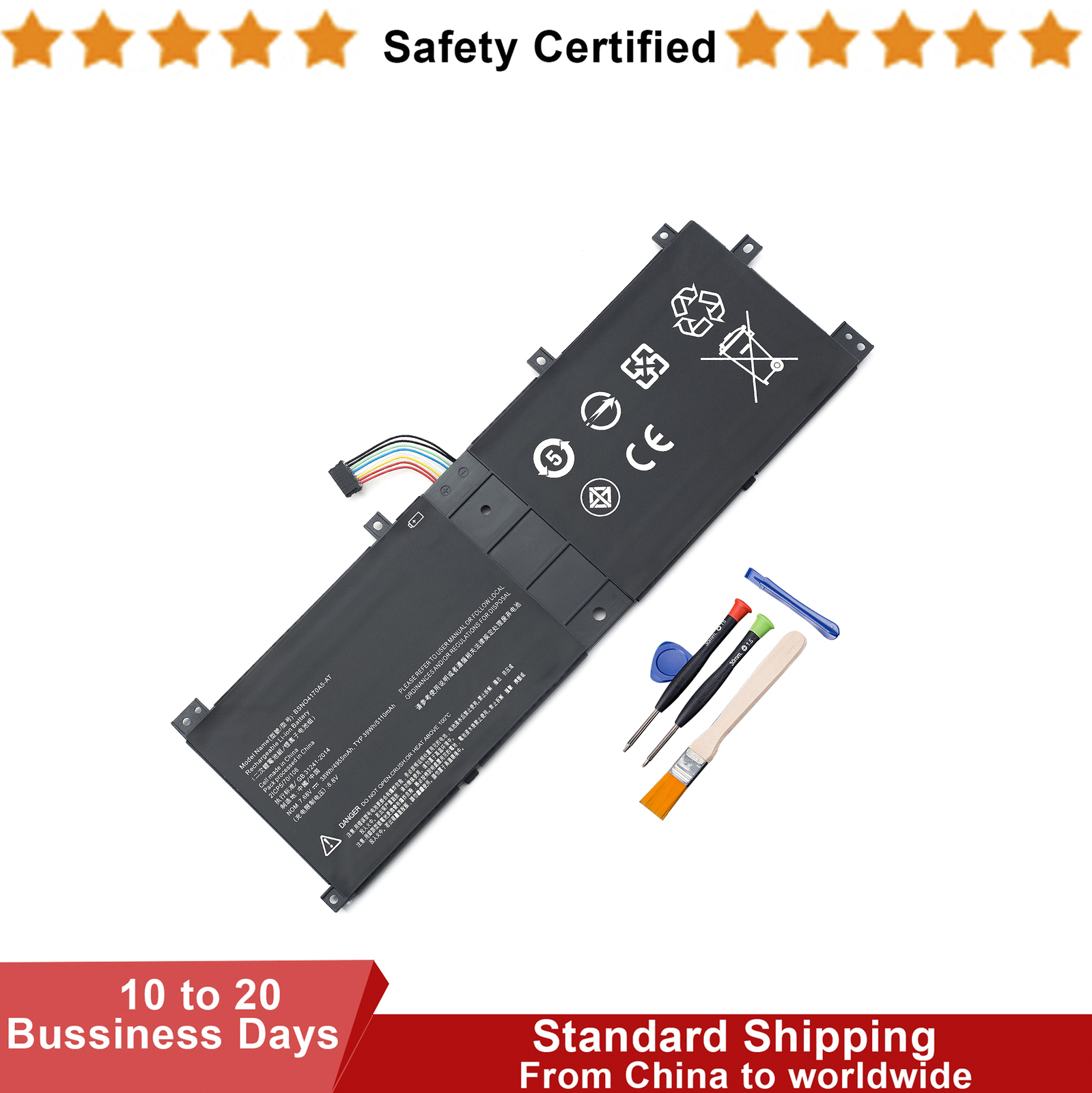 BSNO4170A5-AT Battery For Lenovo Miix 510-12ISK 520-12IKB 5 pro BSN04170A5-LH