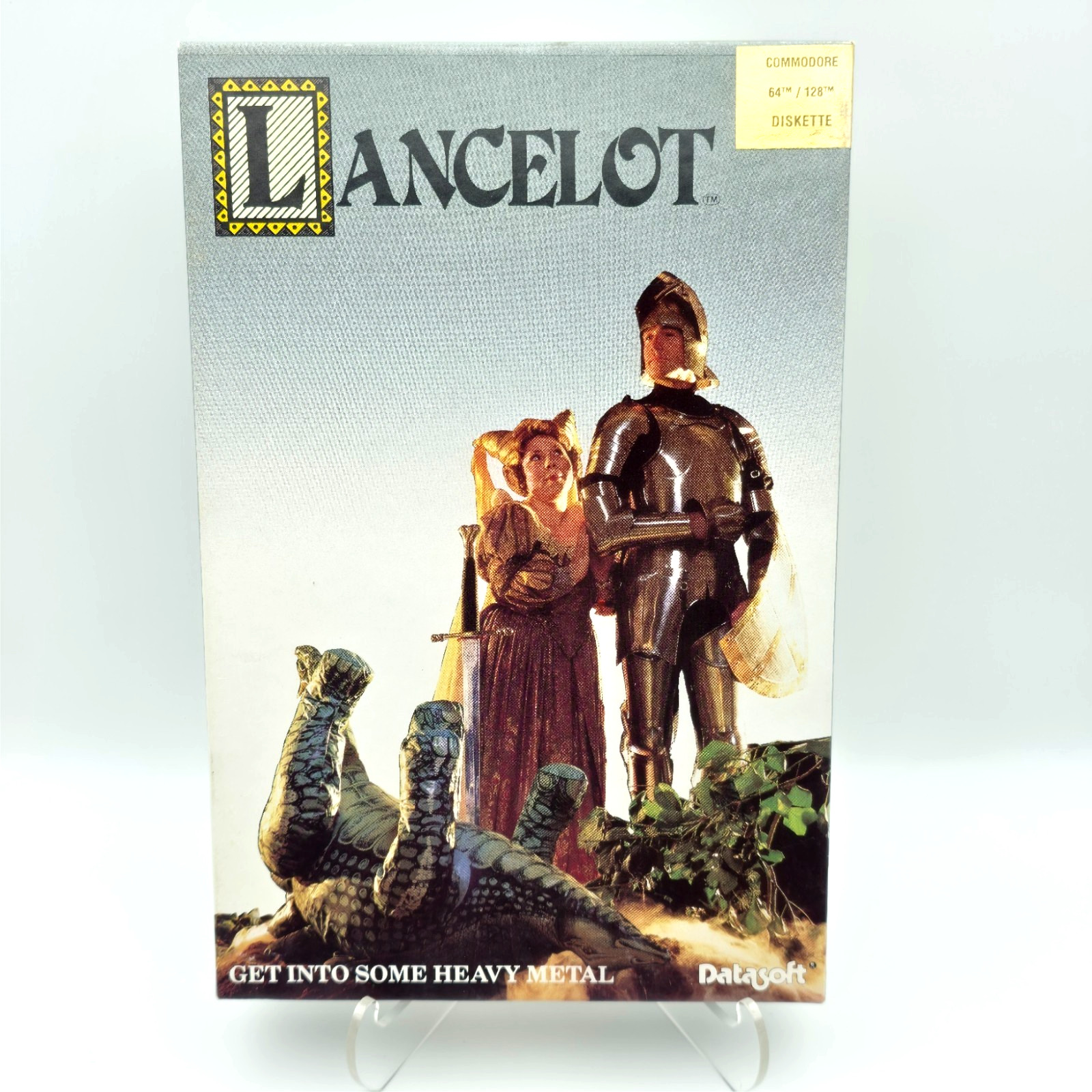 CIB Rare Lancelot (Commodore 64/128, 5.25" Disk, 1988 Datasoft) – Tested