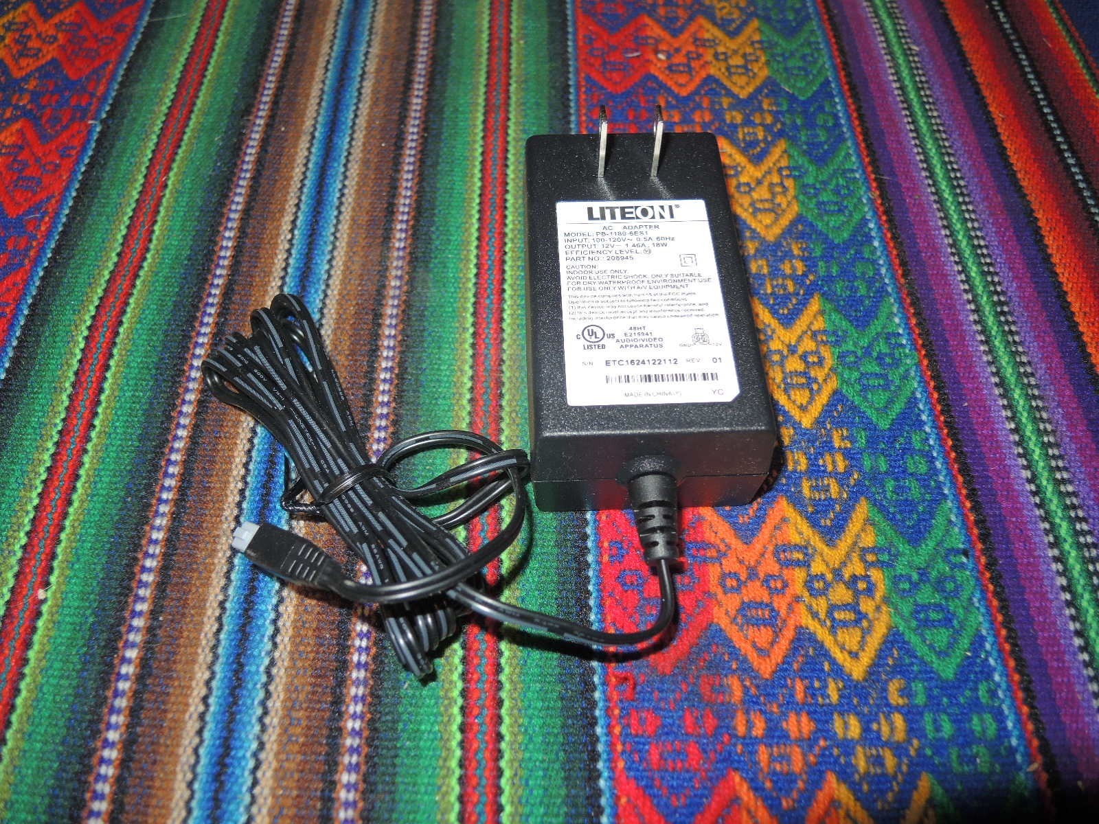 OEM LITEON Power Adapter Model PB-1180-6ES1 12V 1.46A 18W For Dish Hopper Joey