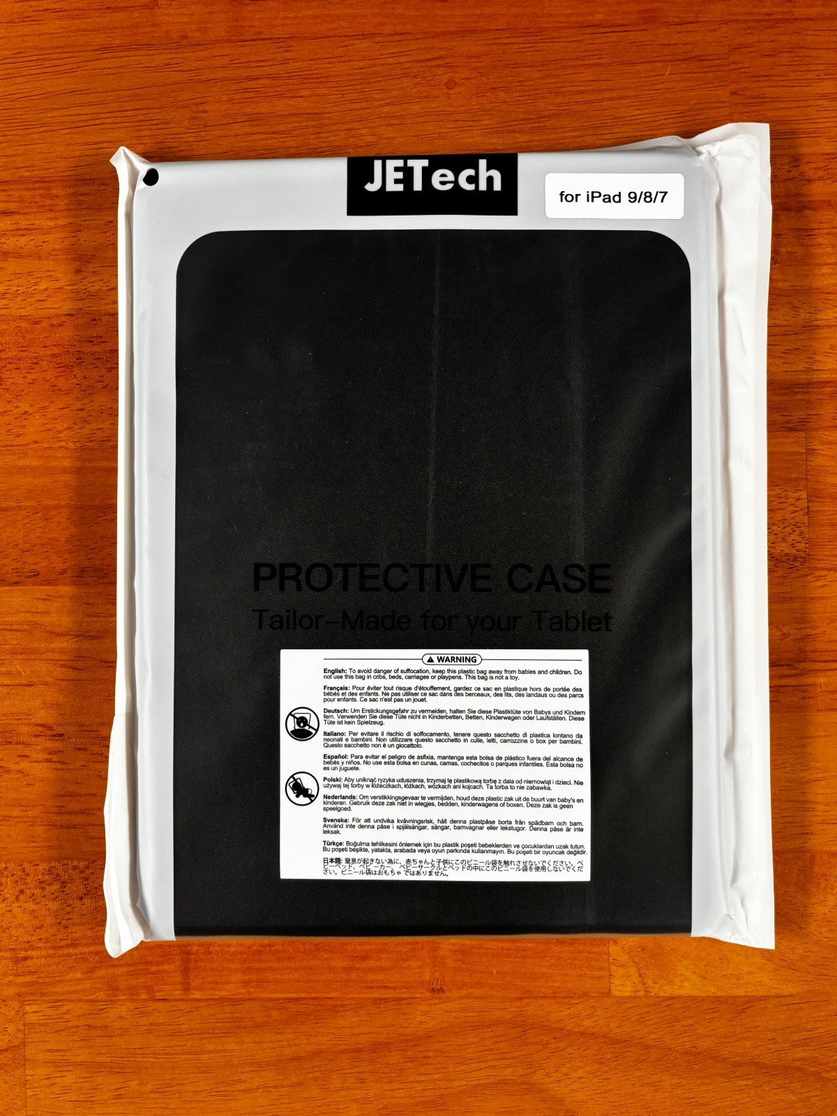 JETech Black Protective Case for iPad 9/8/7