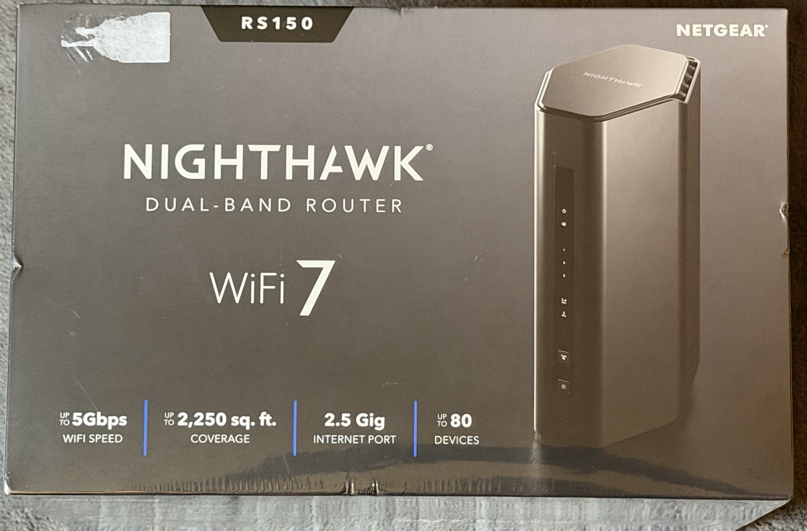 Netgear Nighthawk RS150 Dual-Band Router WiFi 7 (RS150-100NAS)  New