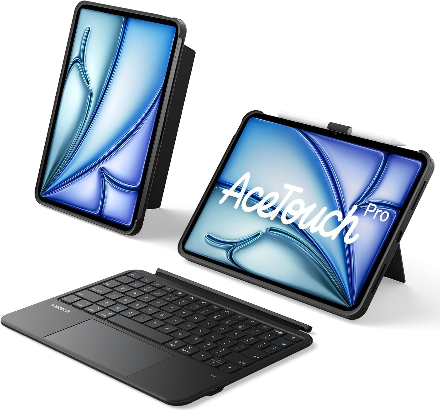Inateck for iPad Air 11/Pro 11 Inch Case Keyboard, 5.1" Full-Area Trackpad