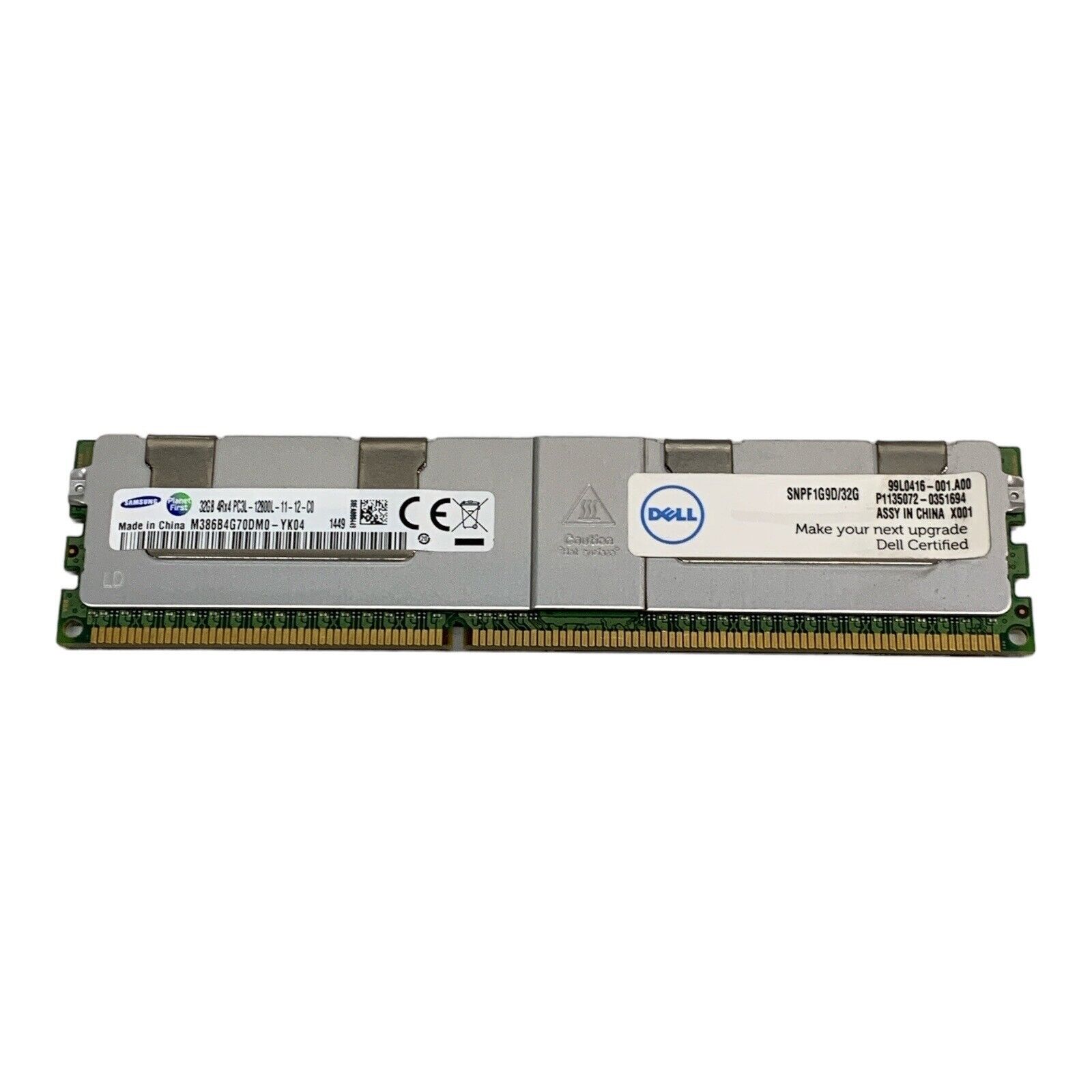 Samsung 32GB 4Rx4 PC3L-12800L DDR3 1600MHz ECC LRDIMM Server RAM Dell Certified