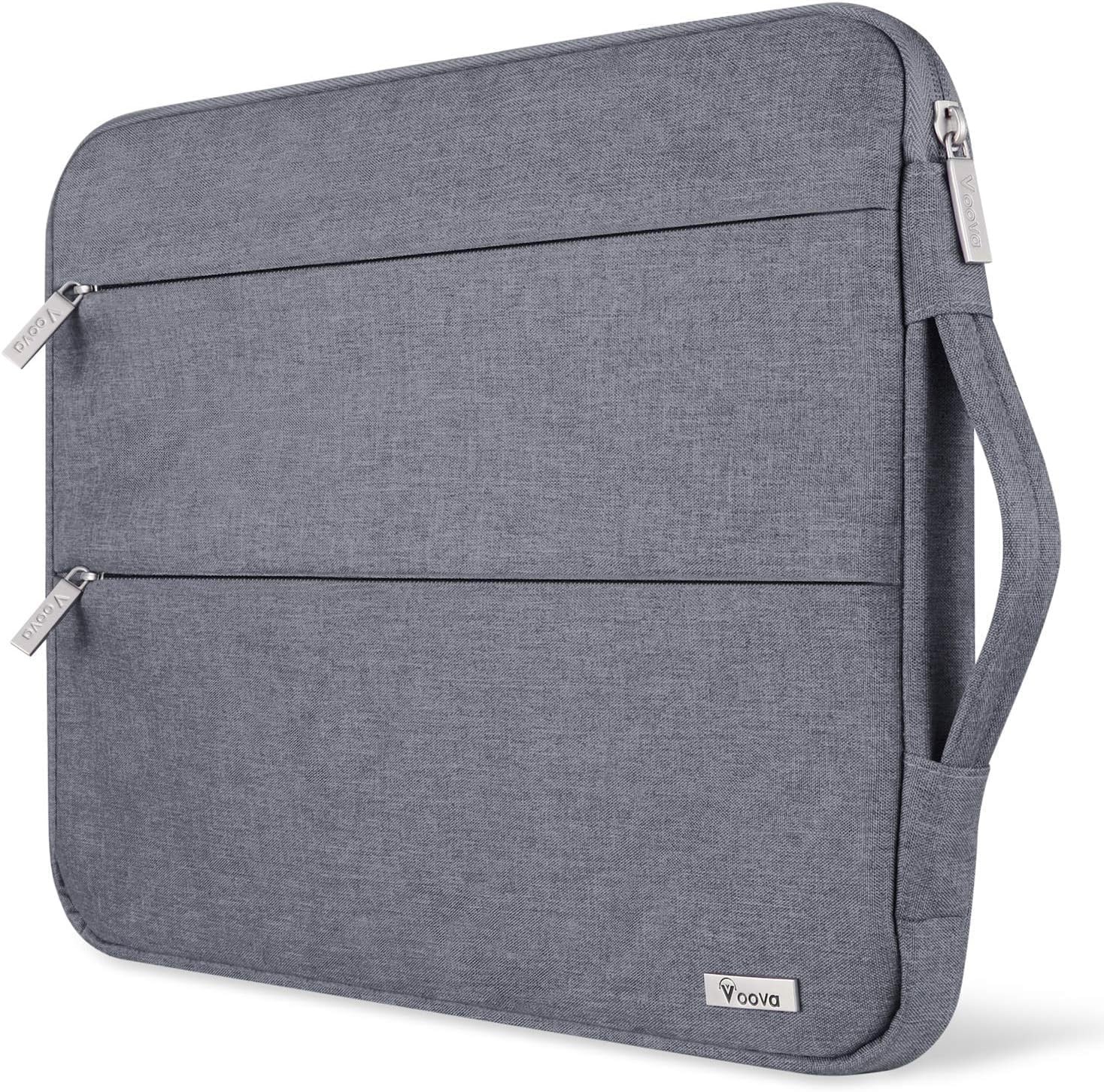Grey Waterproof Case for 14-15 Inch Laptops, Sleeve Bag Compatible with Devices