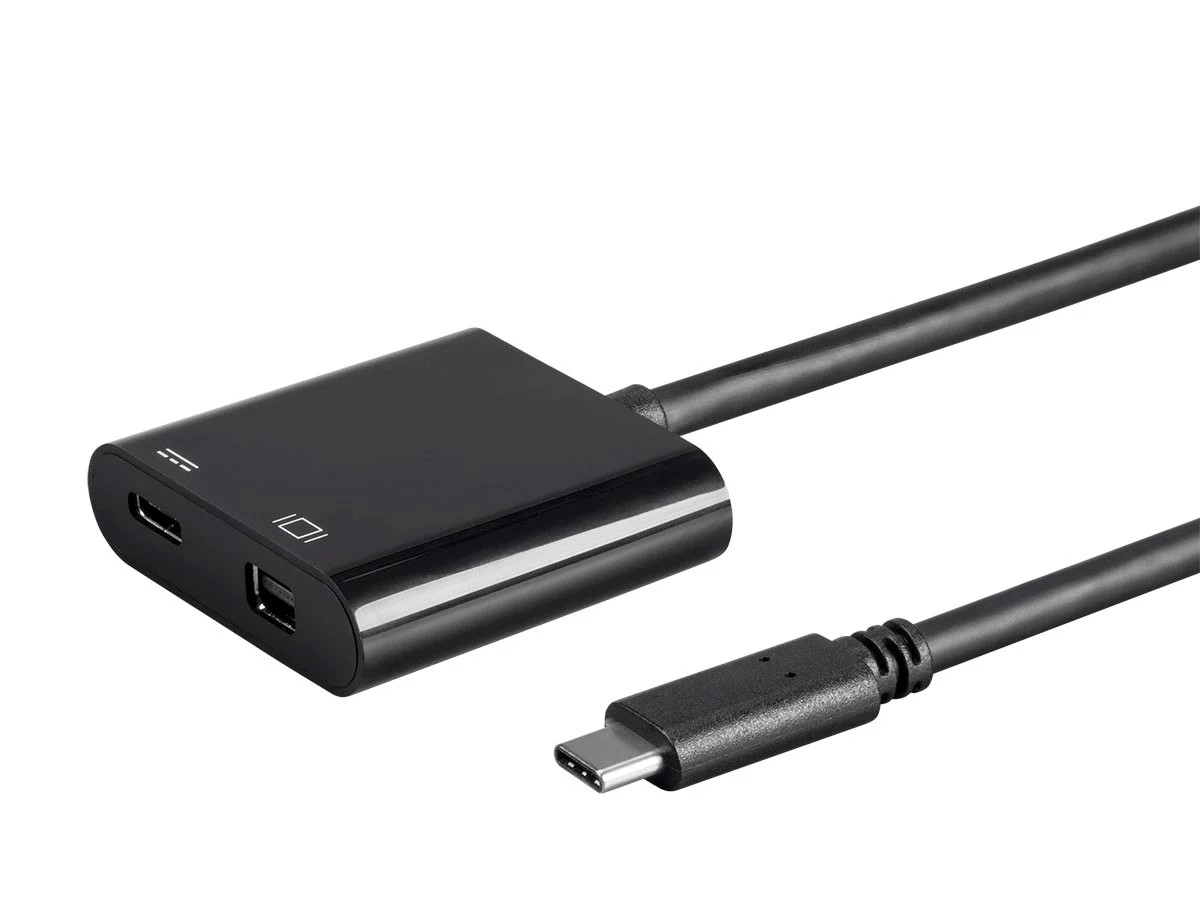 Monoprice USB-C to Mini DisplayPort & USB-C (F) Dual Port Adapter