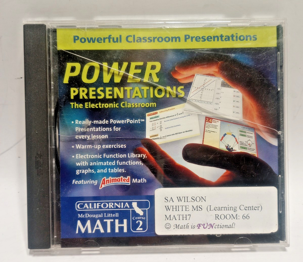 Pre Algebra Power Presentations Teachers Classroom PowerPoint California CD ROM