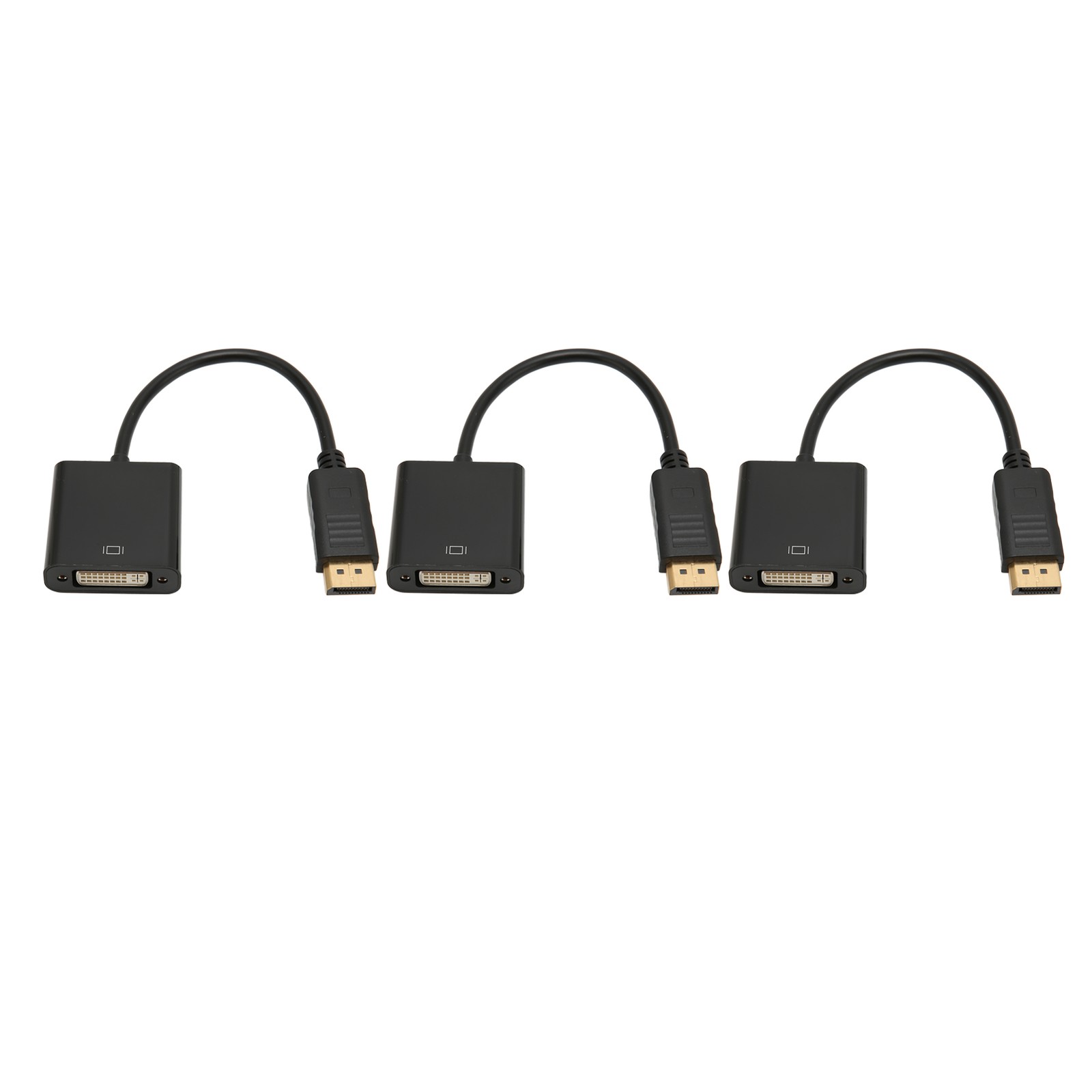 3pcs DisplayPort To DVI Adapter 4K HD 1080P Mini To DVI Adapter Cable Fo EGGW