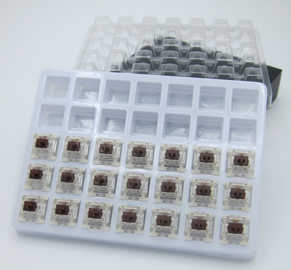 Gateron G Pro Brown Mechanical Switch - 21 Count (Num Pad Set) LED Compatible