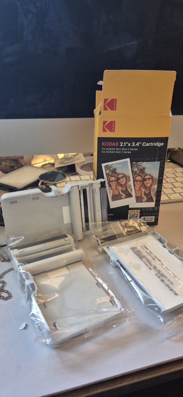 Kodak Mini 2 Mini Shot 2 Photo Paper Cartridge (21) Sheets 4PASS Open Box