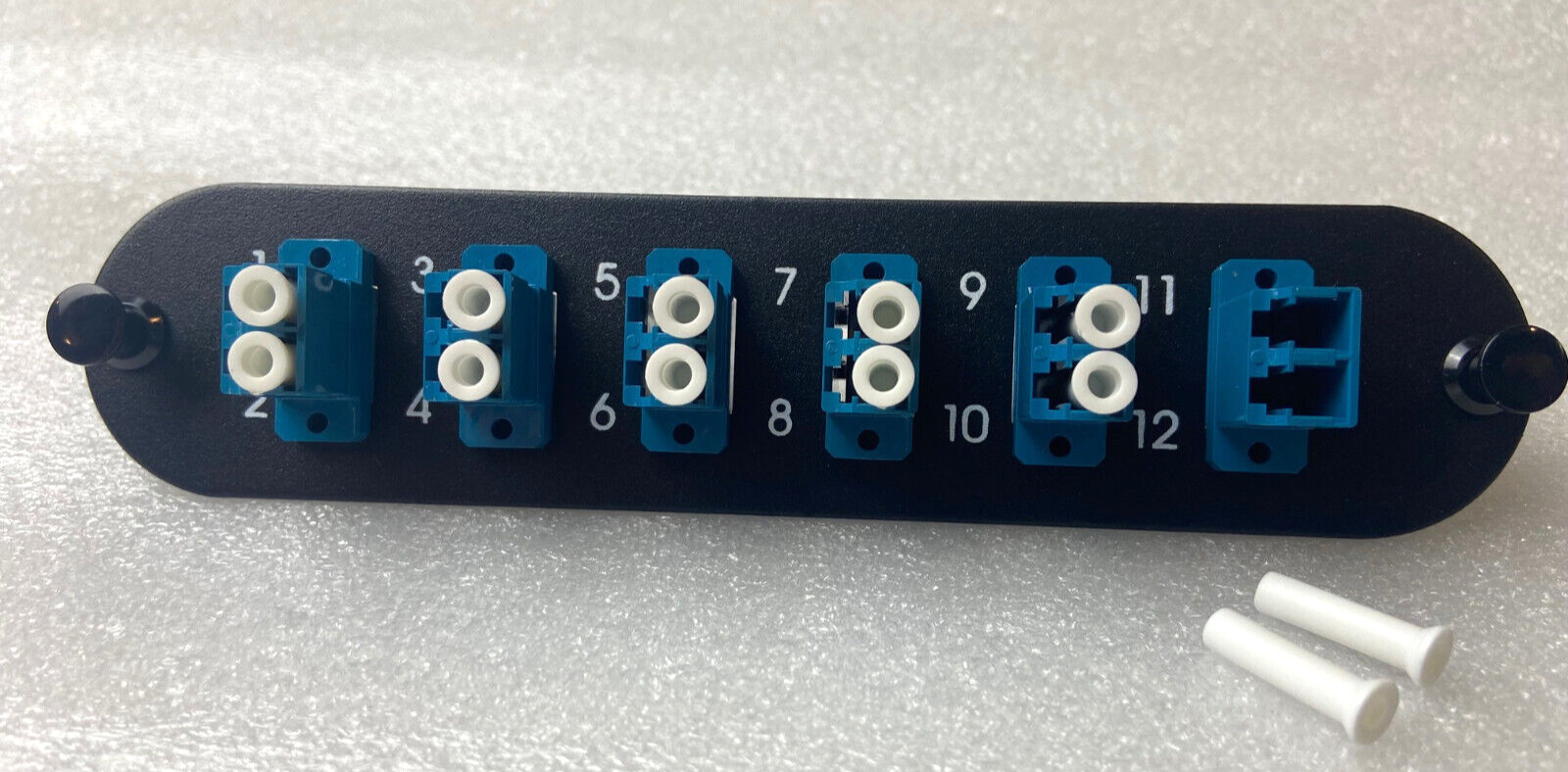 CCH-CP12-A9 Compatible Fiber Adapter Panel LC 12 Port SM UPC Adapters