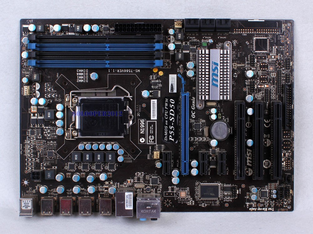 MSI MS-7586 P55-SD50 Motherboard Intel P55 LGA 1156/Socket H DDR3