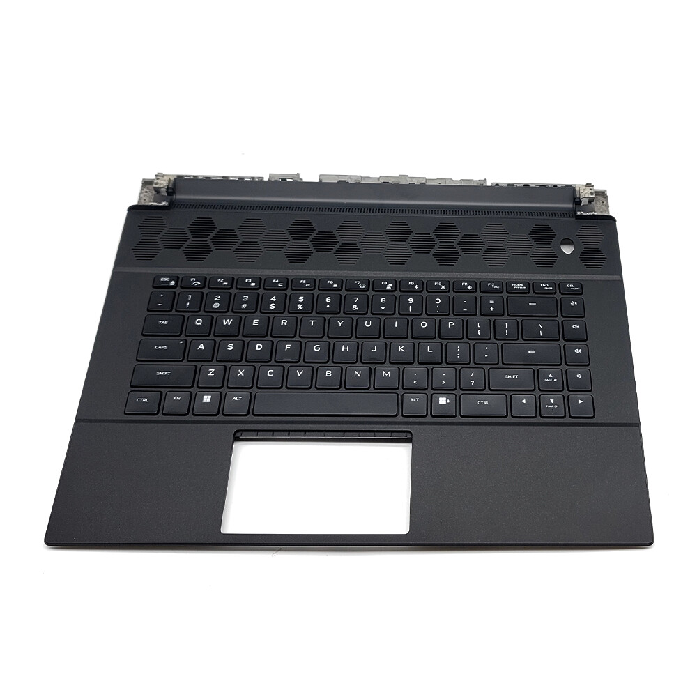 New US Palmrest For Alienware M16 R1 Backlit Keyboard 0CGM3Y Black Upper Case US