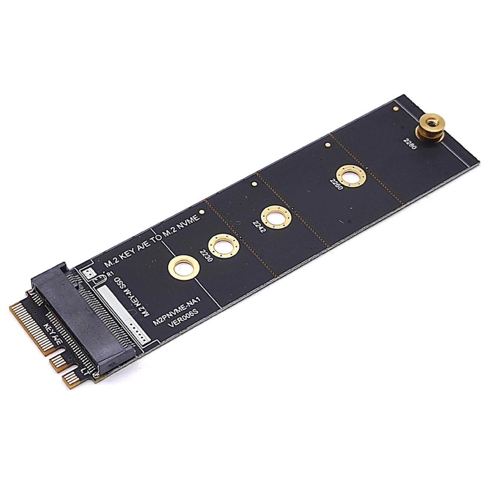 M.2 Key A E to M.2 NVME Adapter Card NGFF to Key M Expansion Card Solt Socket E