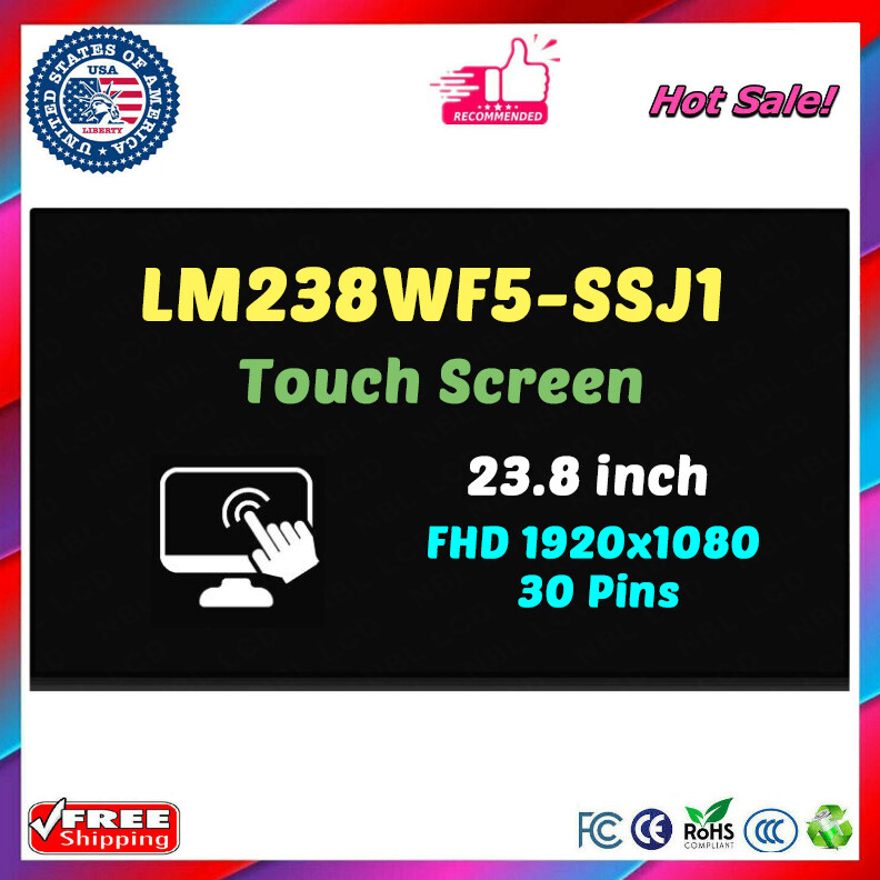 NEW 23.8" for Dell Inspiron 24 ‎5410 Touch Screen FHD Touch LED LCD Screen Panel