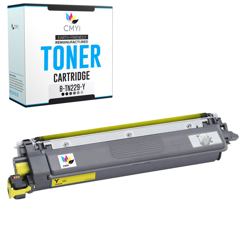 1-Pack Compatible CMYi TN229 Yellow Toner Cartridge fits Brother MFC-L3720CDW
