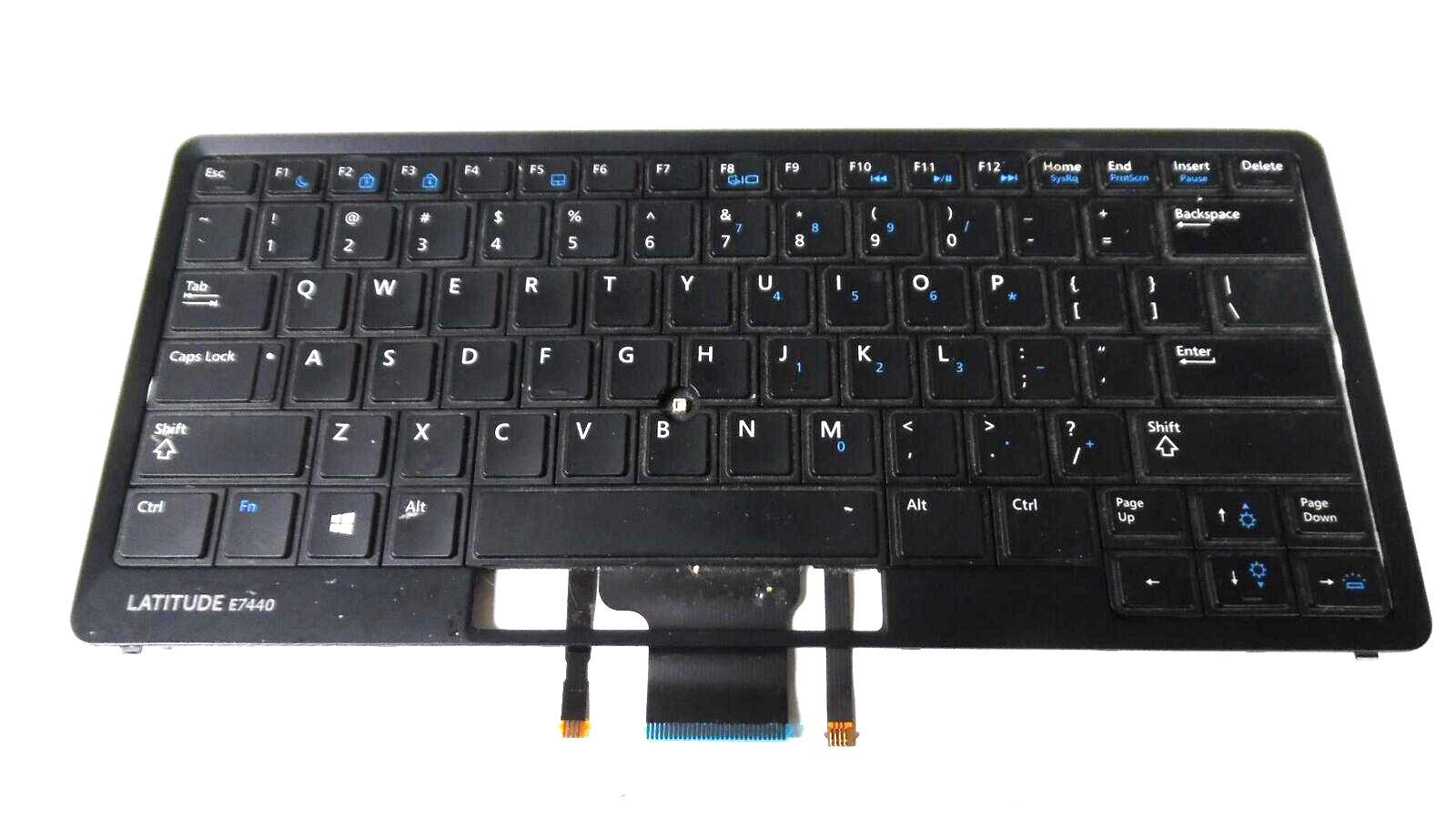 Genuine Backlit Matte Black US Keyboard w/ Bezel - Dell Latitude E7440 / 08PP00