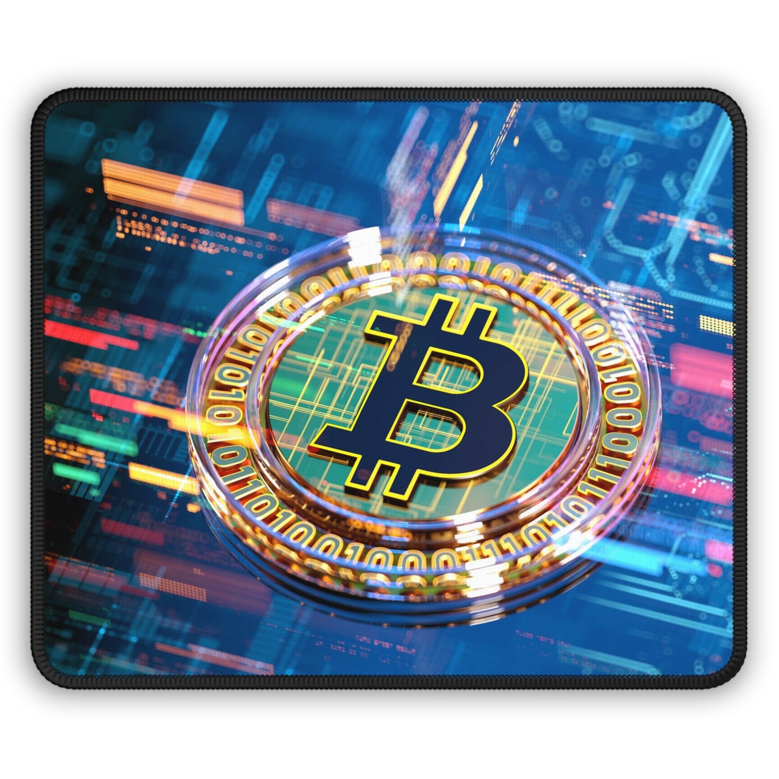 Bit coin Mouse Pad BTC Cryptocurrency Trading Office Desk Gaming Mouse Mat