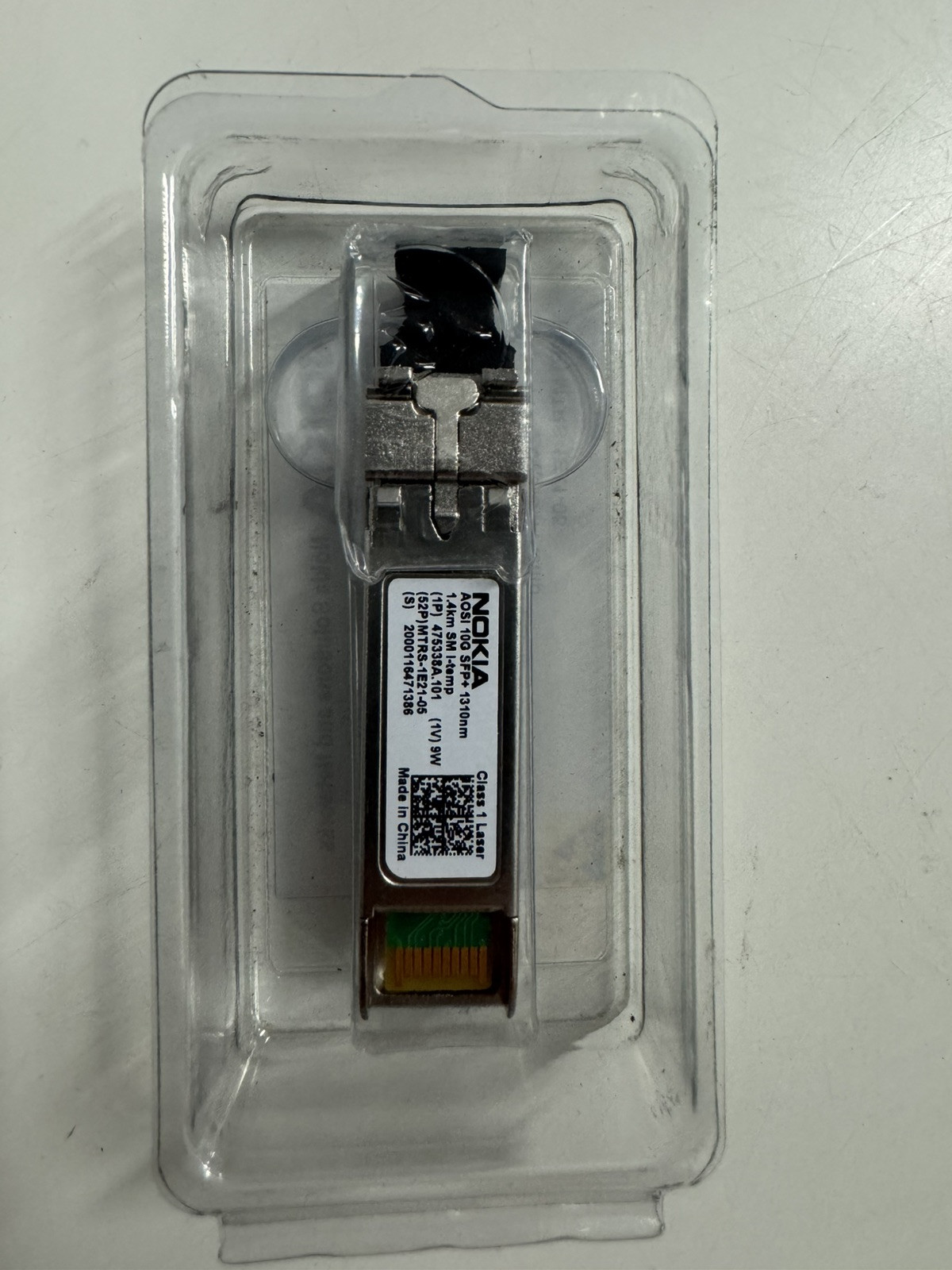 Nokia AOSI 10G SFP+ Optical Module 1310nm 1.4km SM M-Temp Class 1 Laser