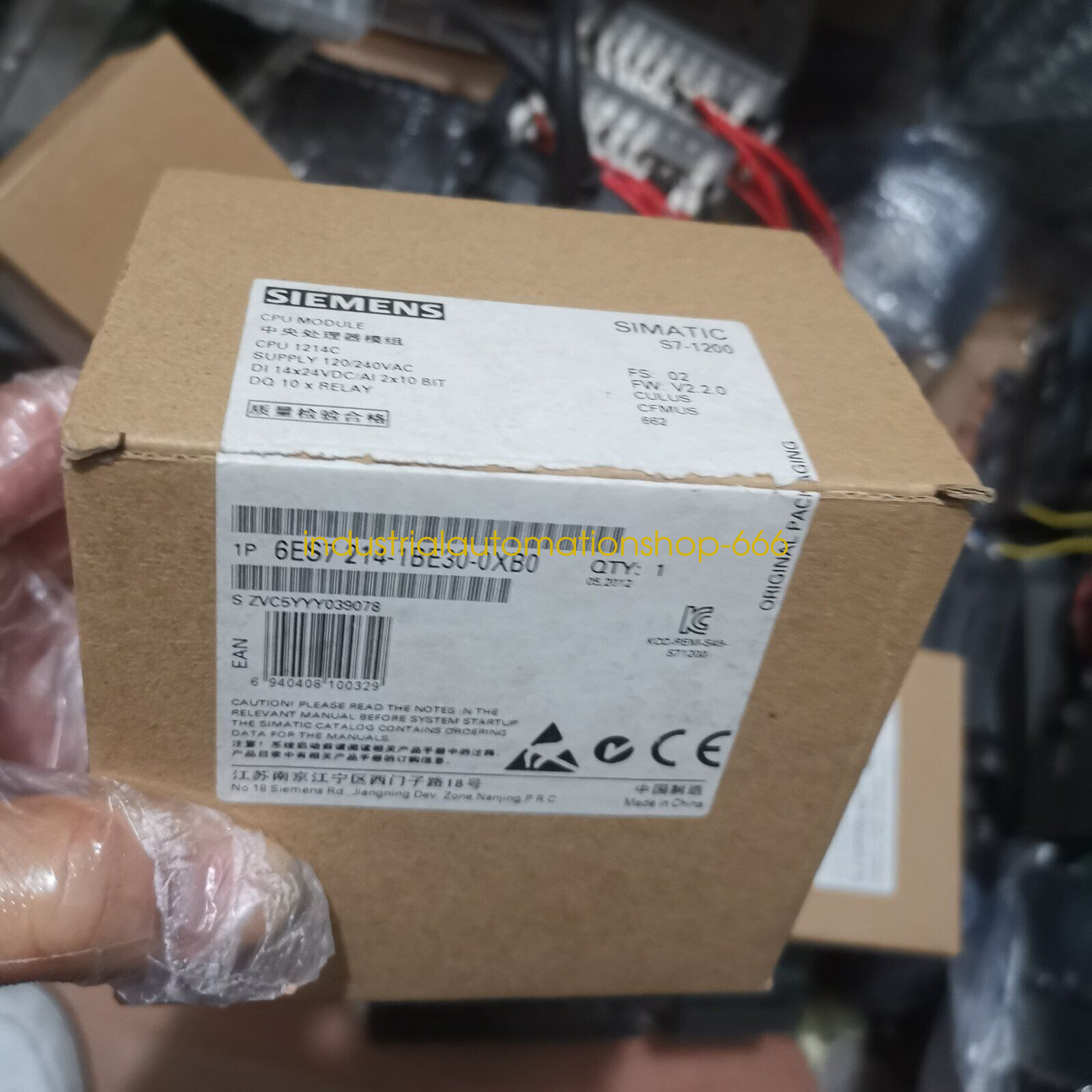 1PC New Siemens CPU Module 6ES7214-1BE30-0XB0 Via DHL or FedEX