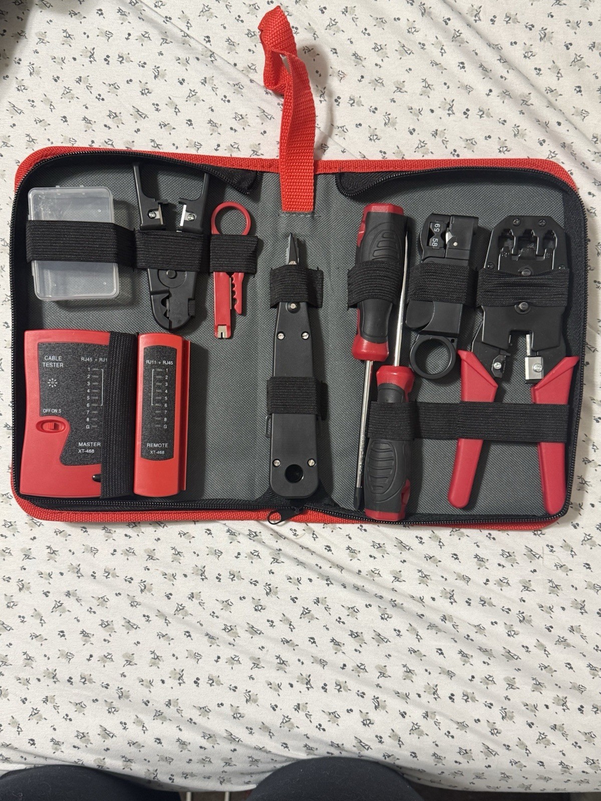 Hi-Spec 9Pc Network Cable Testing Wiring Tool Kit Set DT30132R RJ45 RJ11
