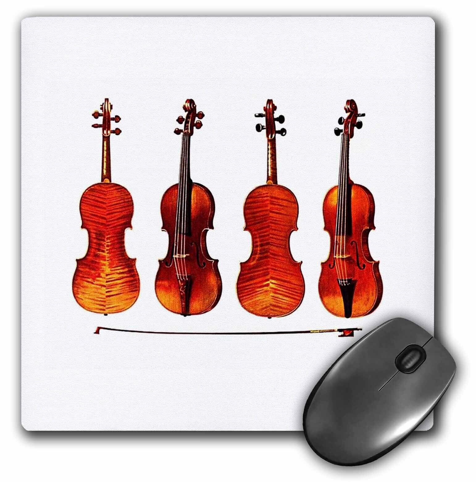 3dRose The Great Stradivarius Violins MousePad
