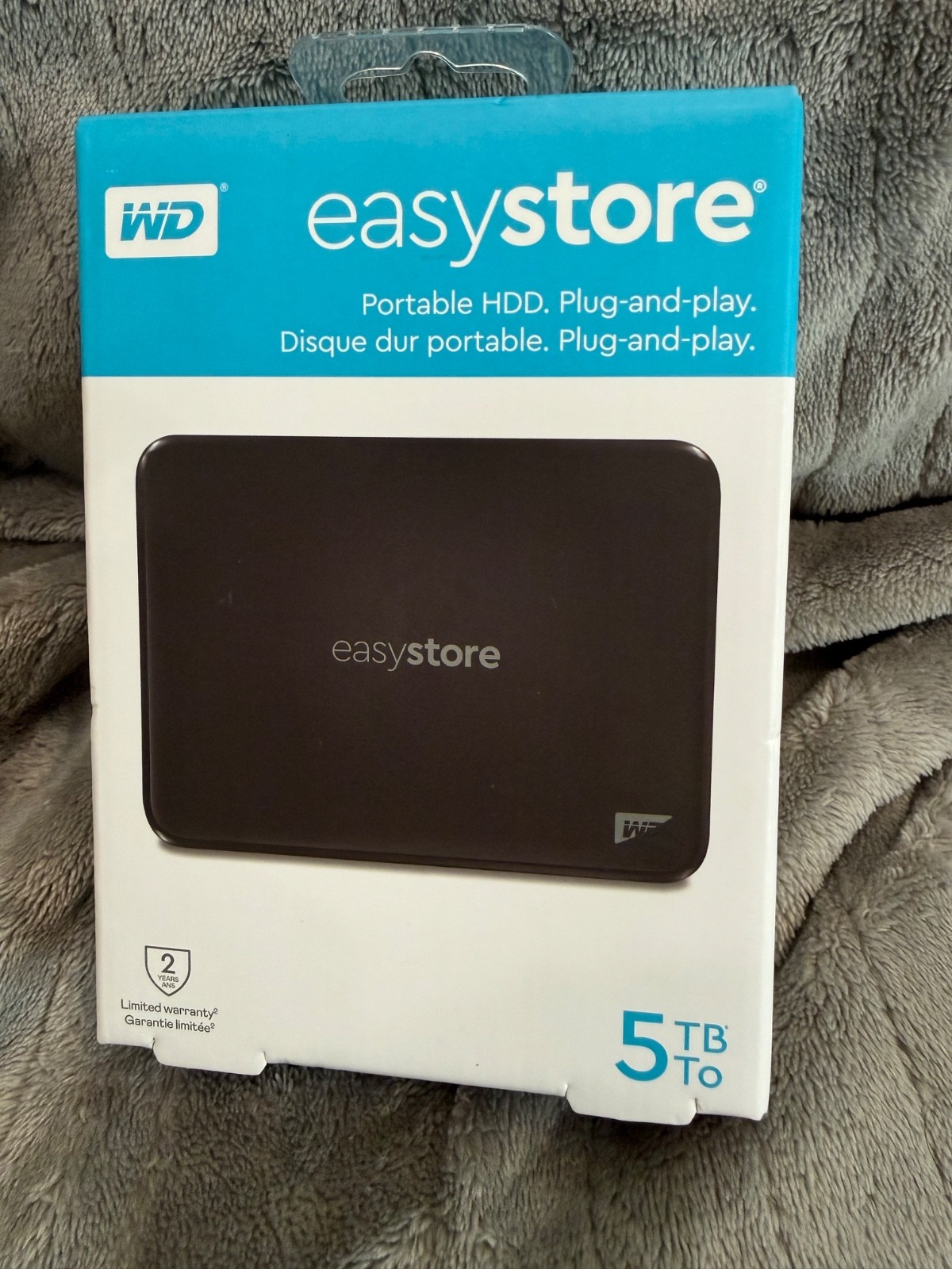 [NEW & SEALED] WD EasyStore 5TB Portable Hard Drive (Black) USB 3.0