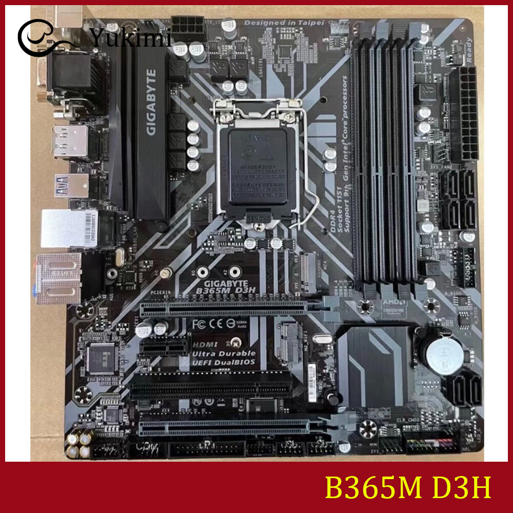 FOR GIGABYTE B365M D3H DDR4*4 LGA1151 64GB VGA DVI-D DP Micro ATX Ｍotherboard