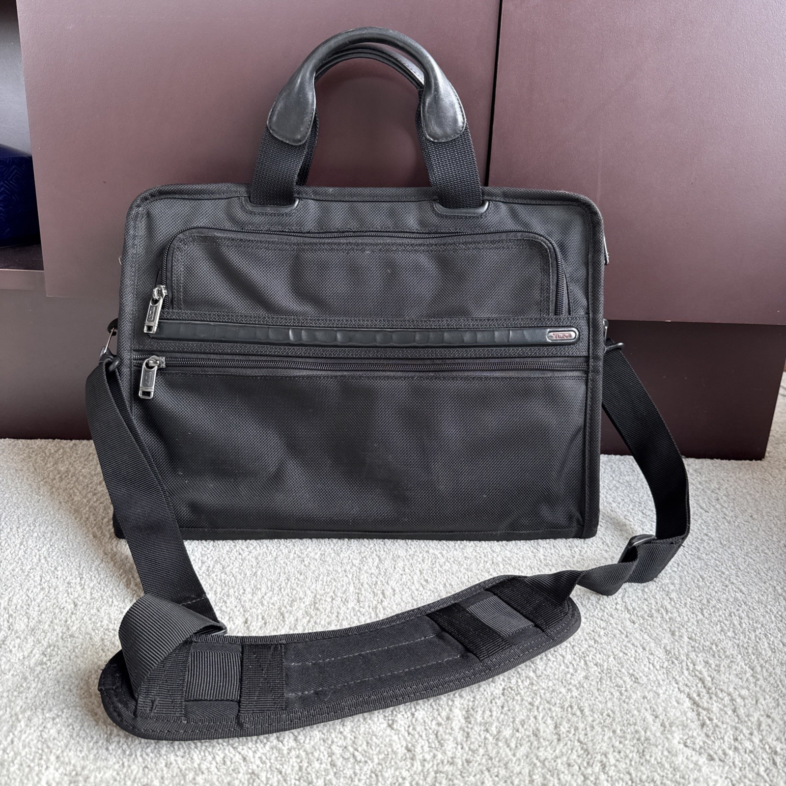 Tumi Alpha Ballistic Nylon Padded 12" Laptop/Tablet/ Brief Case EUC