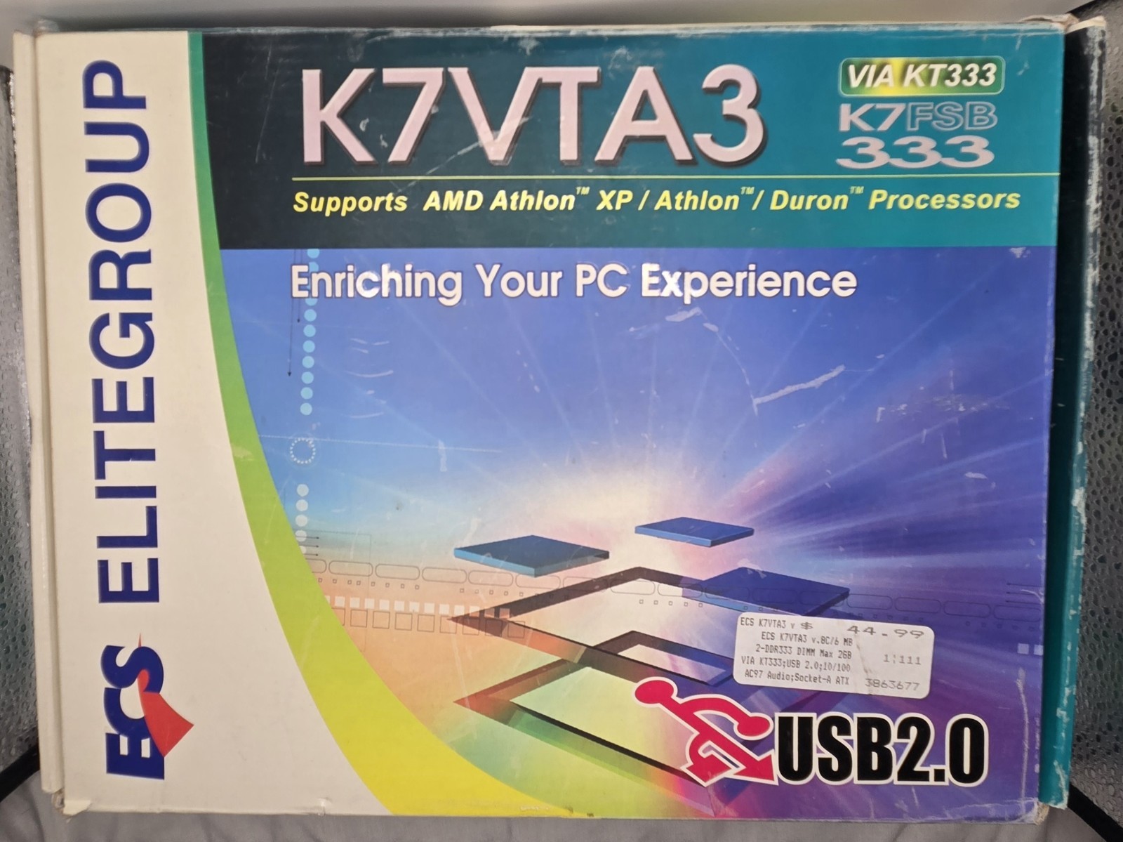 NEW Computer Ecs Elitegroup K7VTA3 Motherboard