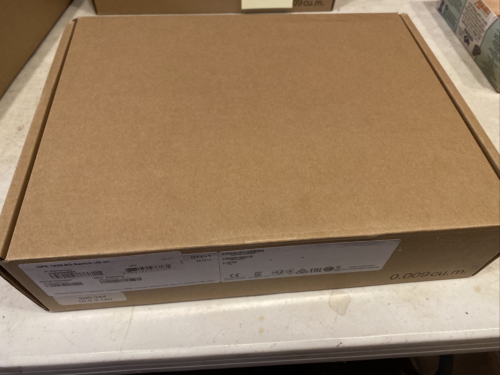 HP HPE Switch 1920 8G 8 Port In Box Hewlett-Packard Network Digital Opened Box