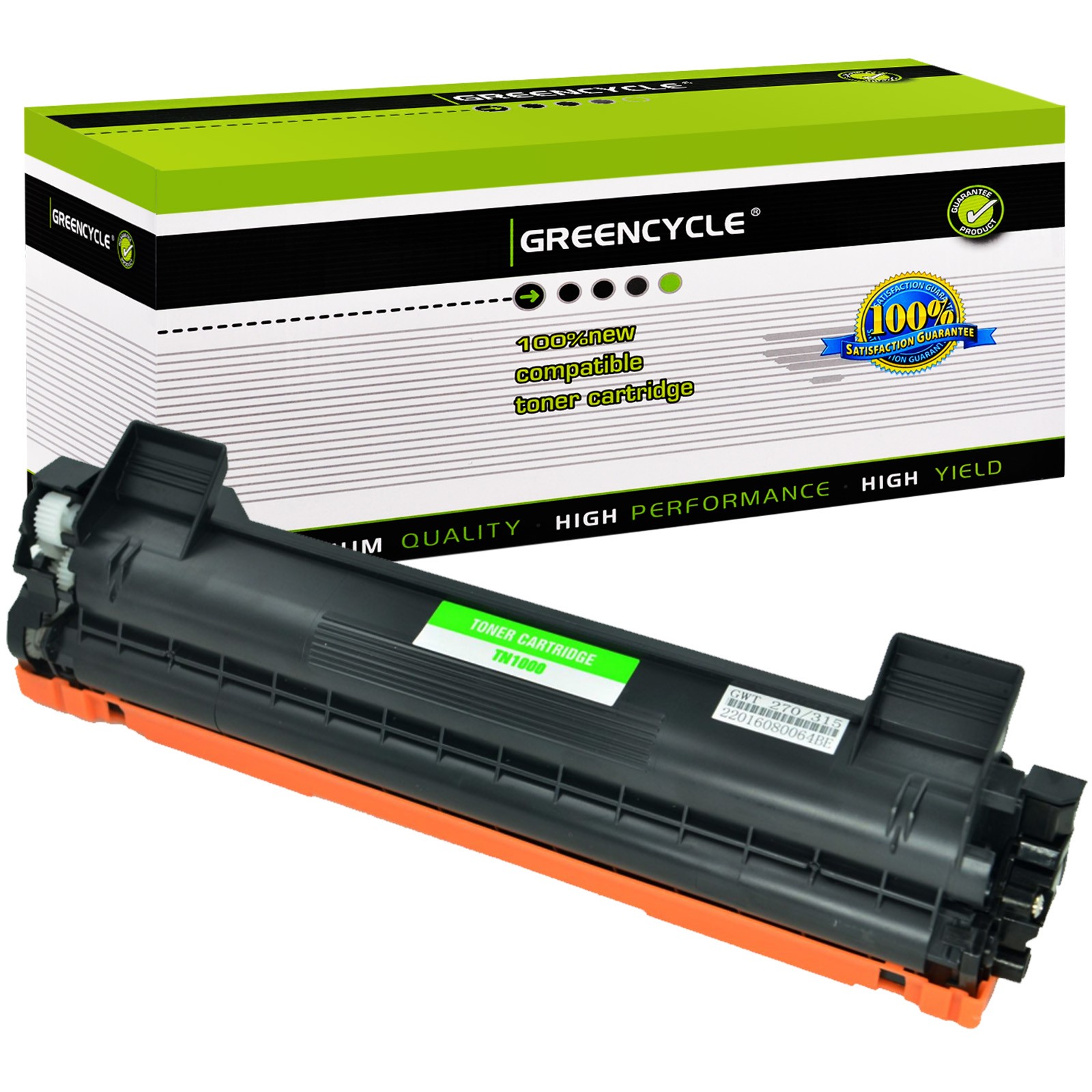 GREENCYCLE 1PK TN1000 Toner Cartridge Compatible For Brother HL-1110R DCP-1510 M