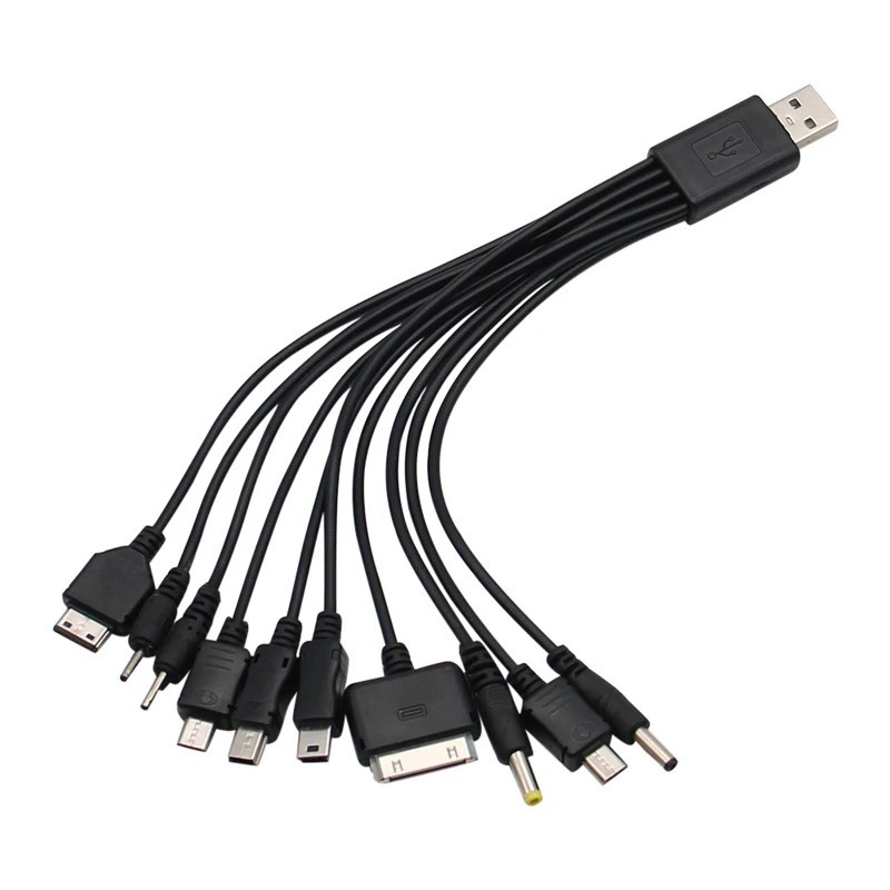 10in1 Multi Charging Cable Fast USB Universal Charger Samsung iPhone Multi Heads