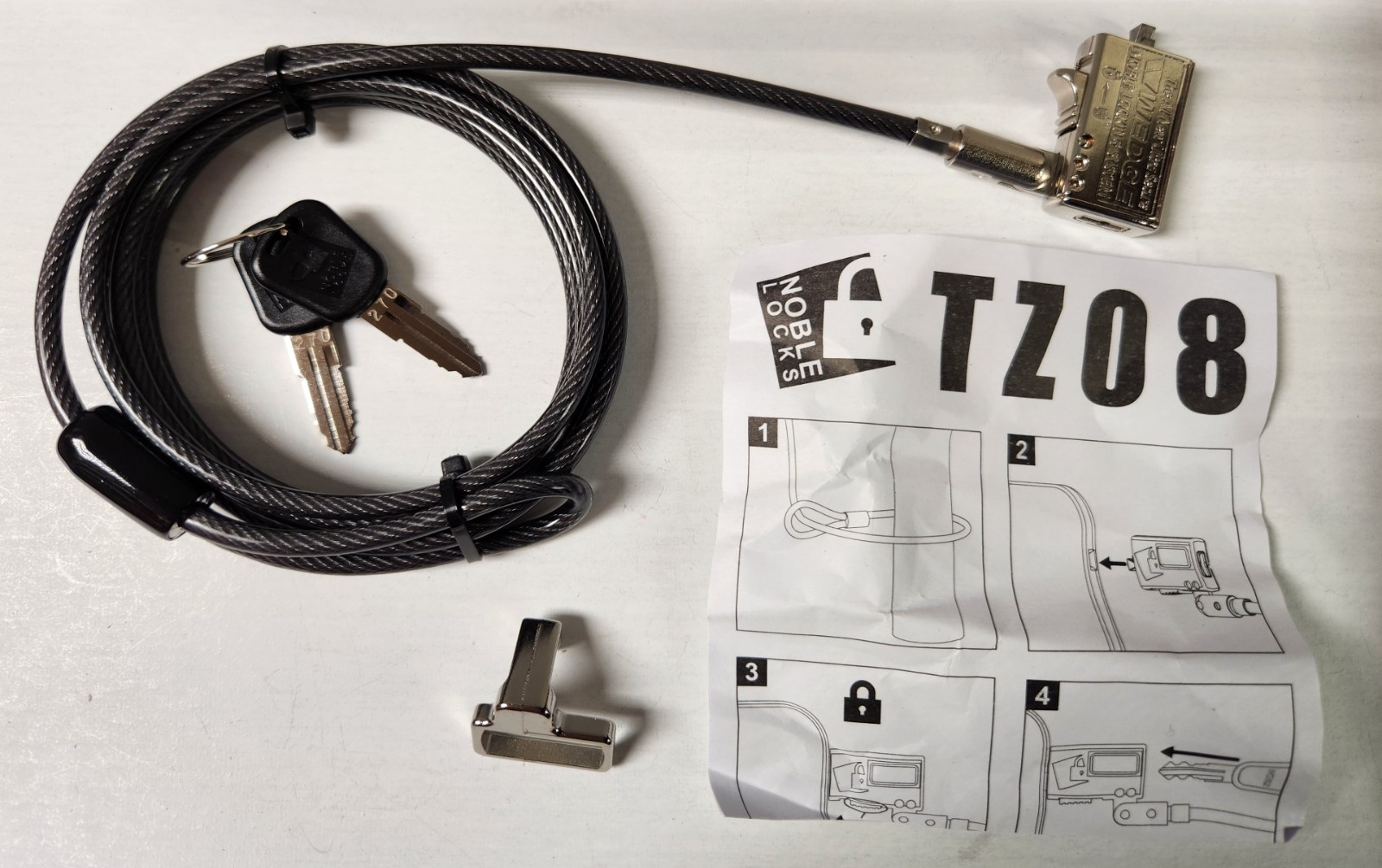 Noble TZ08T Cable Wedge Lock Locking System