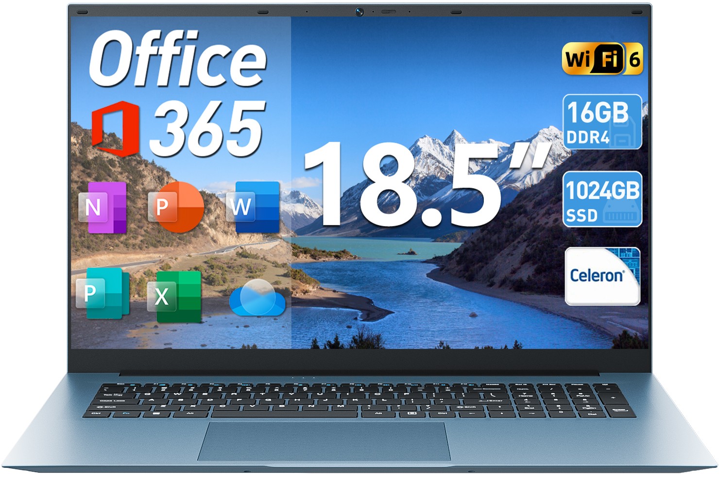 2026 NEW SGIN FHD Laptop Windows 11 PRO 16GB RAM 1TB SSD WIFI6, FREE Office 365