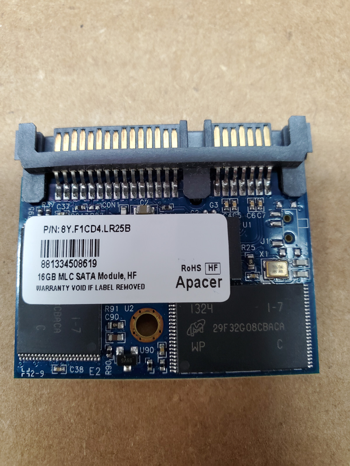 Apacer 16GB SSD MLC SATA Modules P/N:8Y.F1CD4.LR25B 