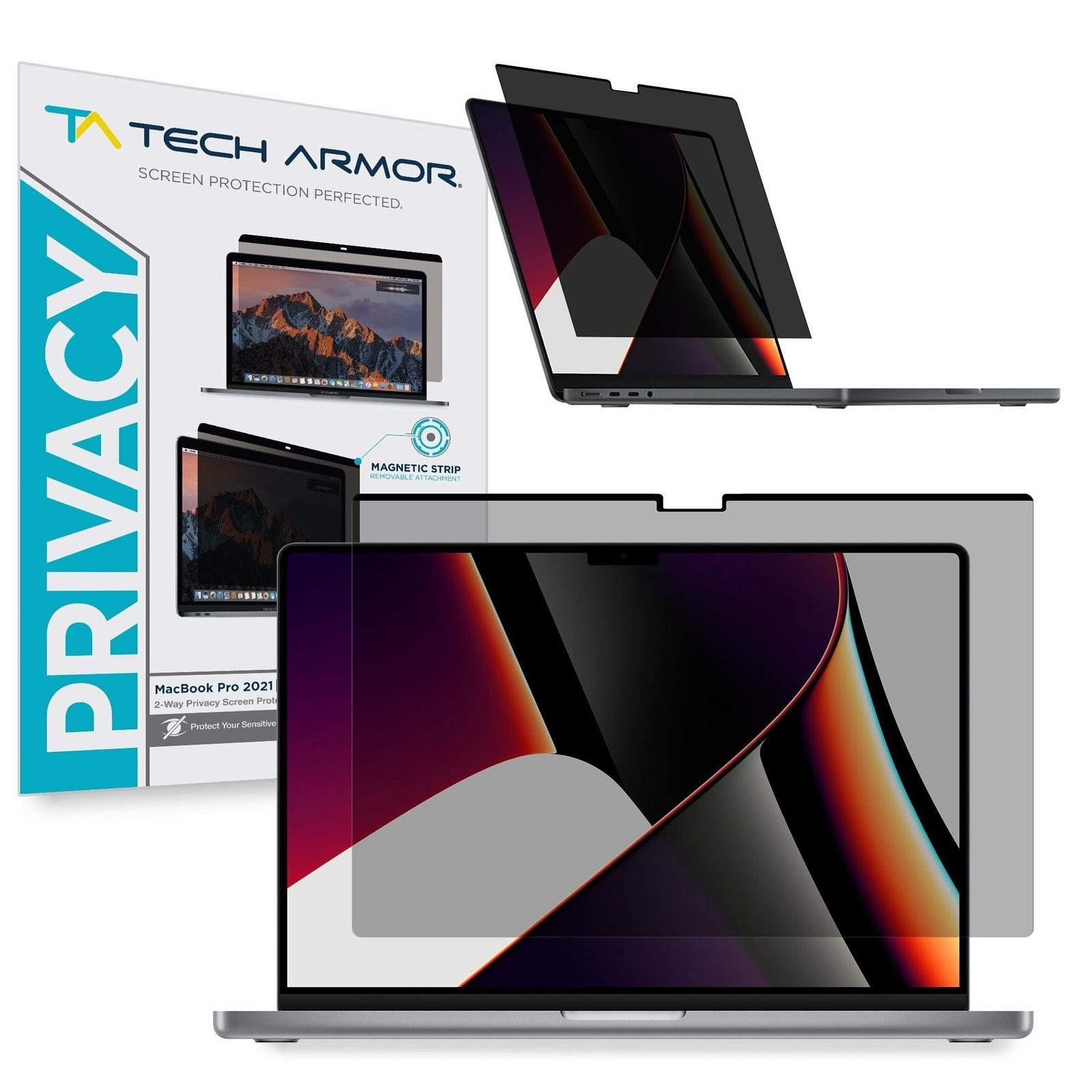 Tech Armor Magnetic Privacy Film Screen Protector for MacBook Pro 16" (2021)