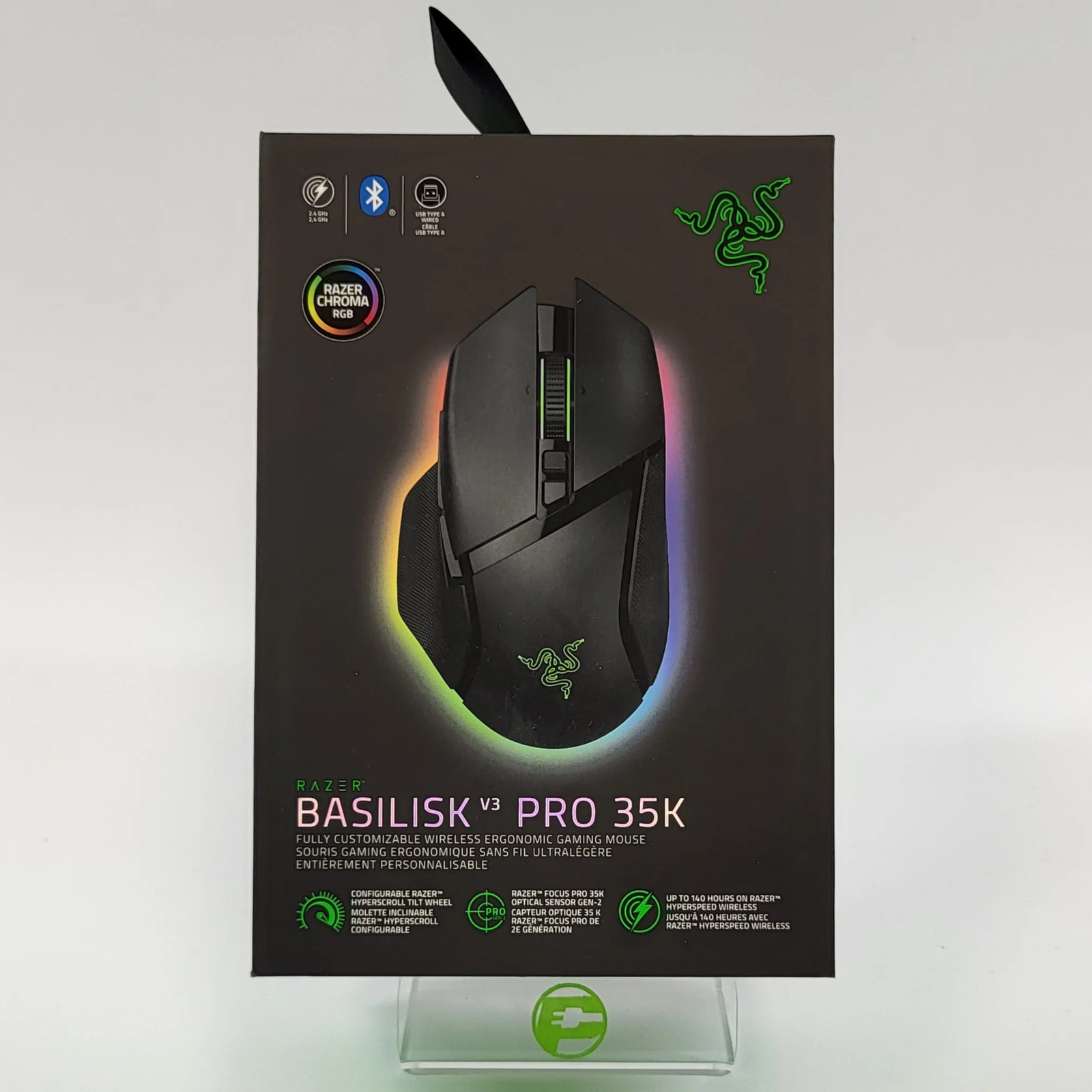 New Razer Basilisk V3 Pro 35K RZO1-05240100-R3U1 Wireless Mouse Black