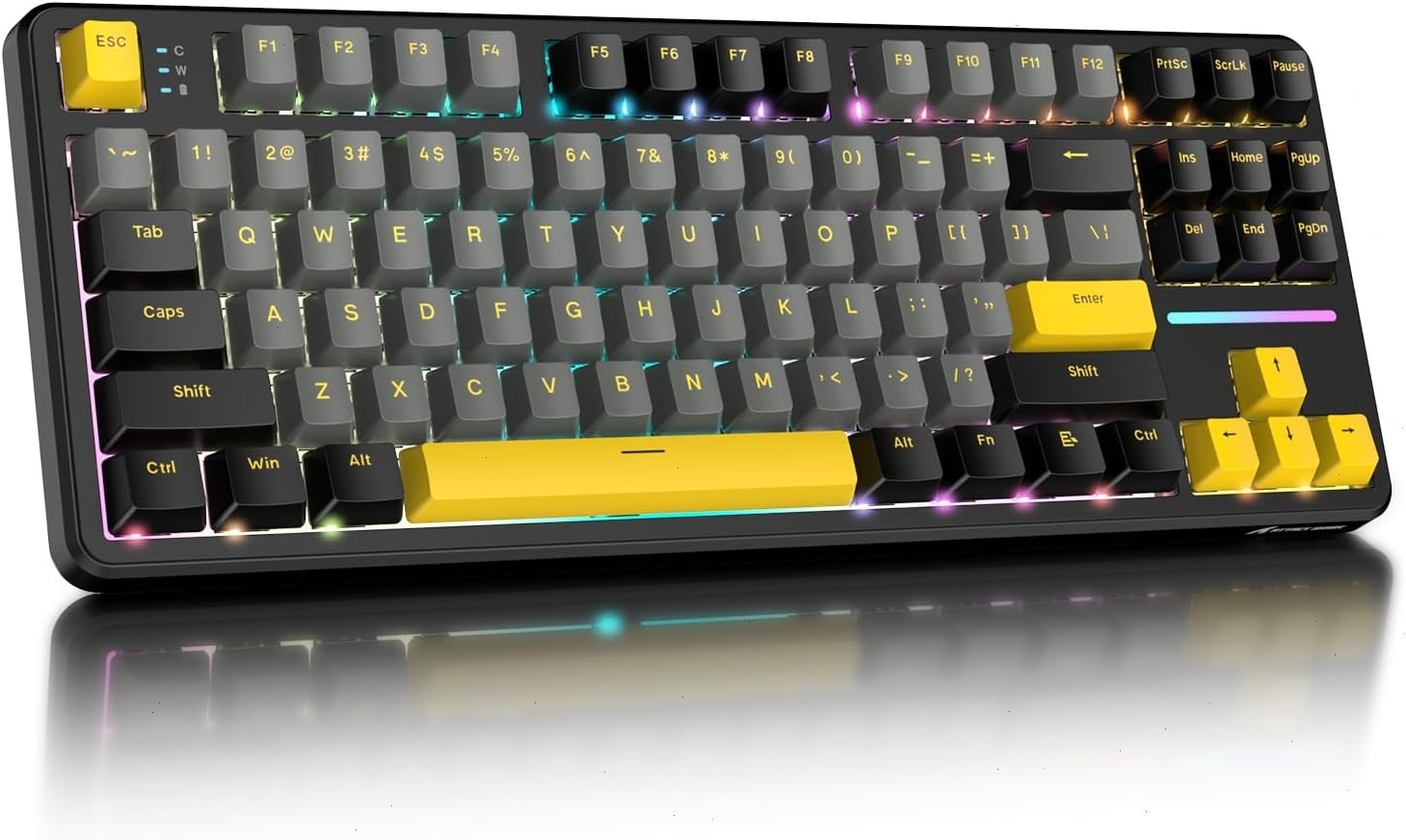 ATTACK SHARK X87 Wireless Tri-Mode Mechanical Gaming Keyboard Hot Swappable RGB