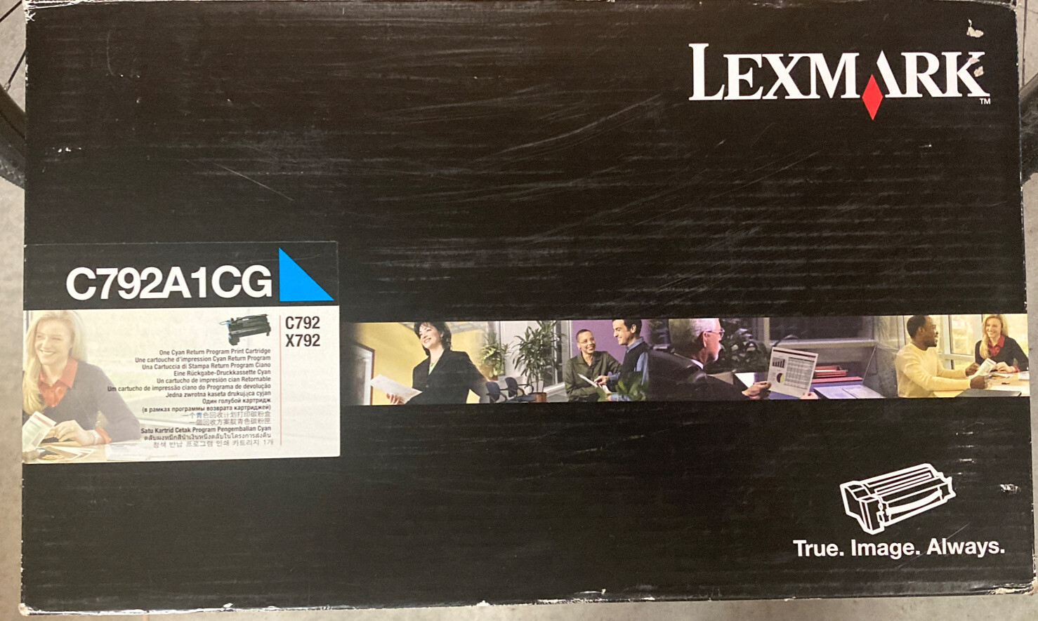 LEXMARK - C792A1CG Cyan Toner Print Cartridge c792 x792 - OPEN BOX