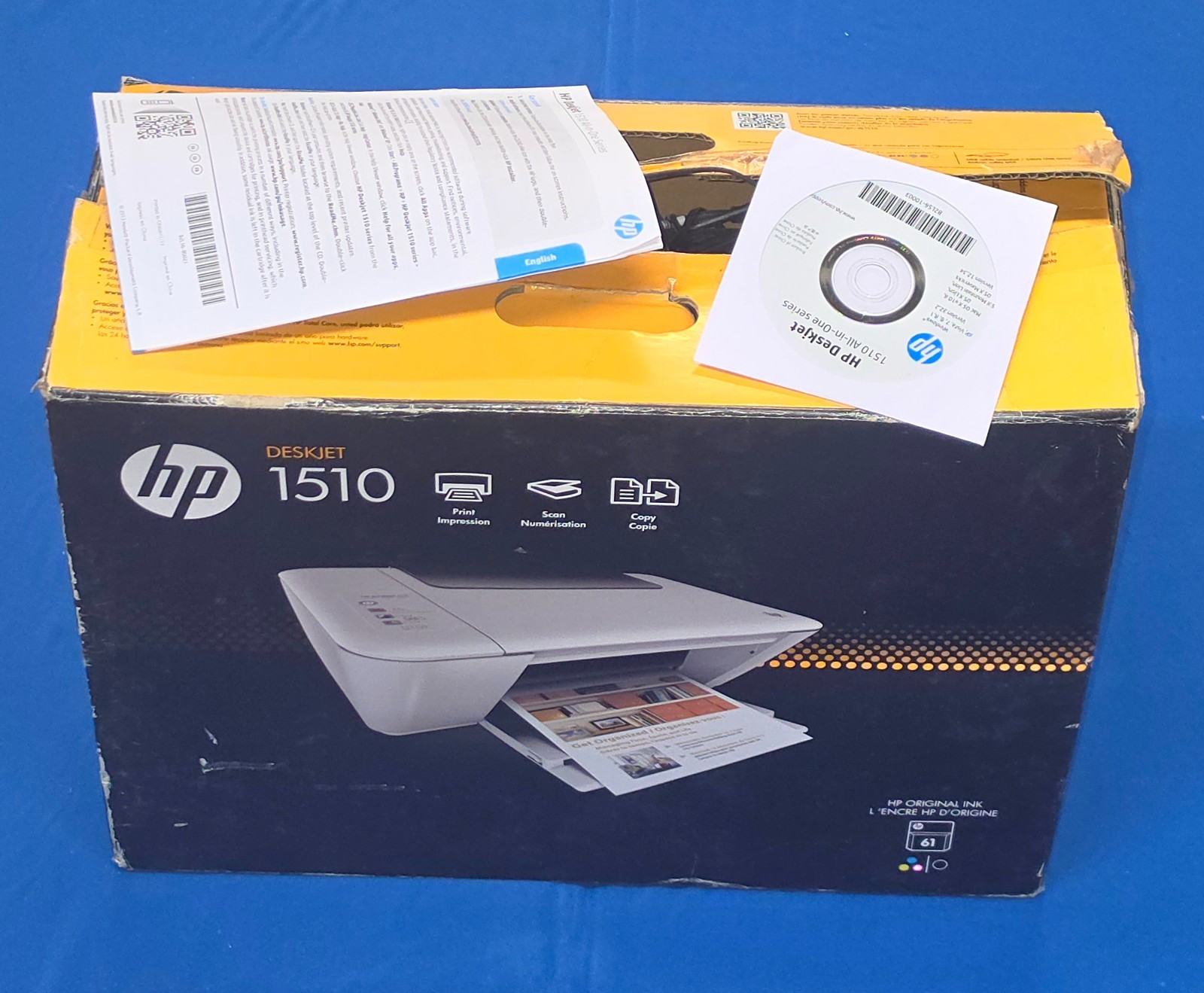 HP Deskjet 1510  All-In-One Inkjet Printer in Box
