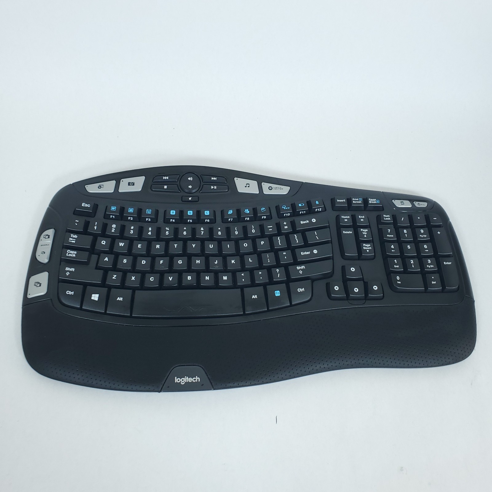 Logitech K350 ( Y-R00953) Wireless Comfort Wave Ergonomic Keyboard No USB