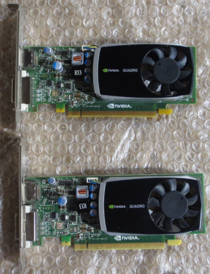 LOT OF 2 Dell Nvidia Quadro 600 GDDR3 Display Port DVI 0PWG0F, PWG0F