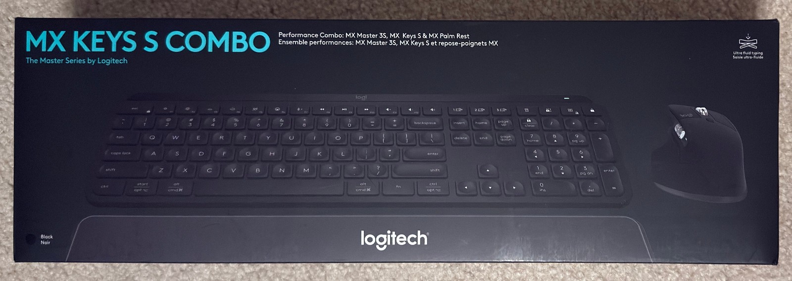 New Open Box Logitech MX Keys S Combo MX Keys S + Master 3S Black 920-012274