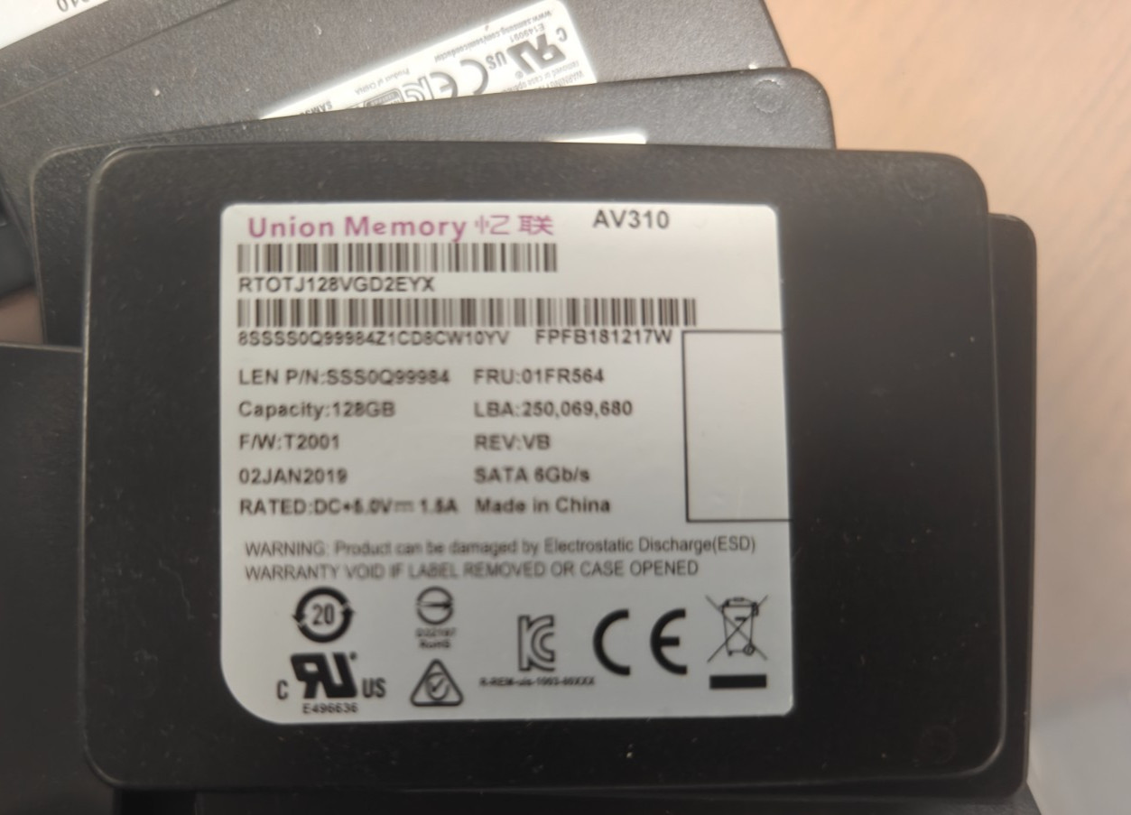 Union Memory AV310 SATA Storage 128GB SSD Solid State Drive