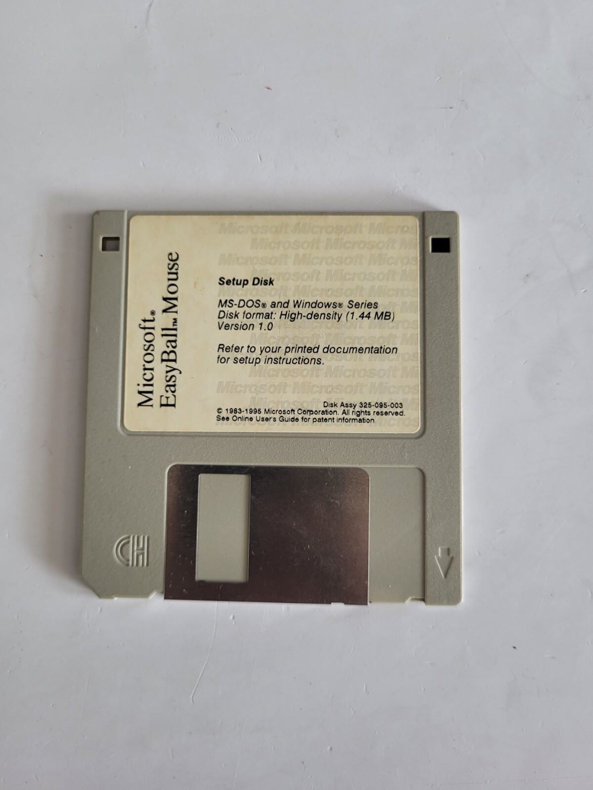 Microsoft EasyBall Mouse Setup Disk for MS-DOS & Windows Series 